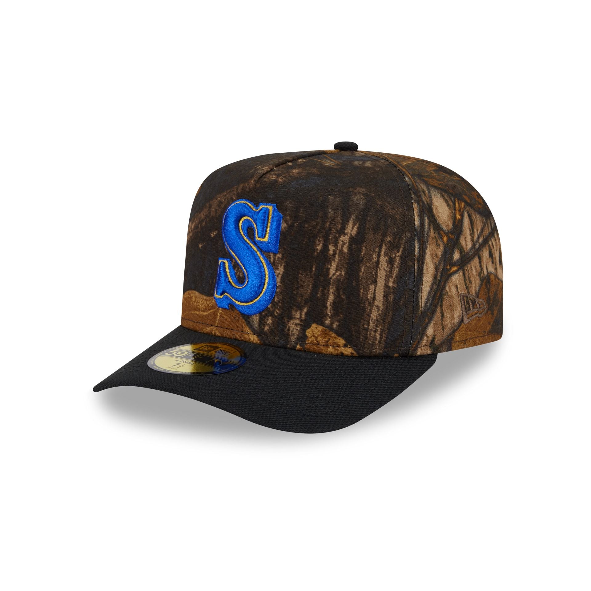 Seattle Mariners Ripstop Camo 59Fifty A-Frame Fitted Hat