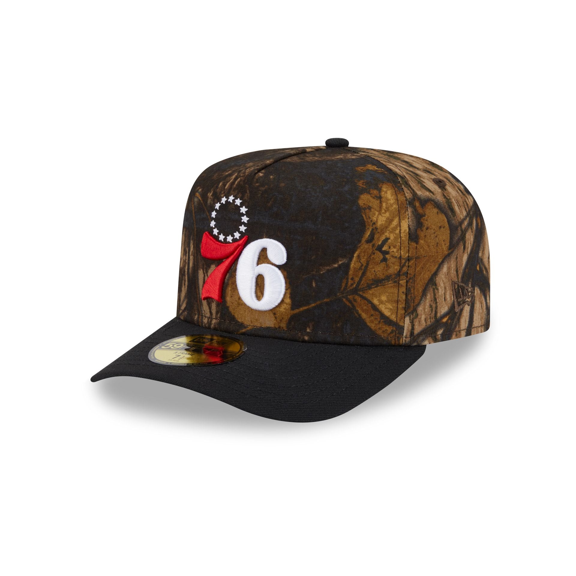 Philadelphia 76Ers Ripstop Camo 59Fifty A-Frame Fitted Hat
