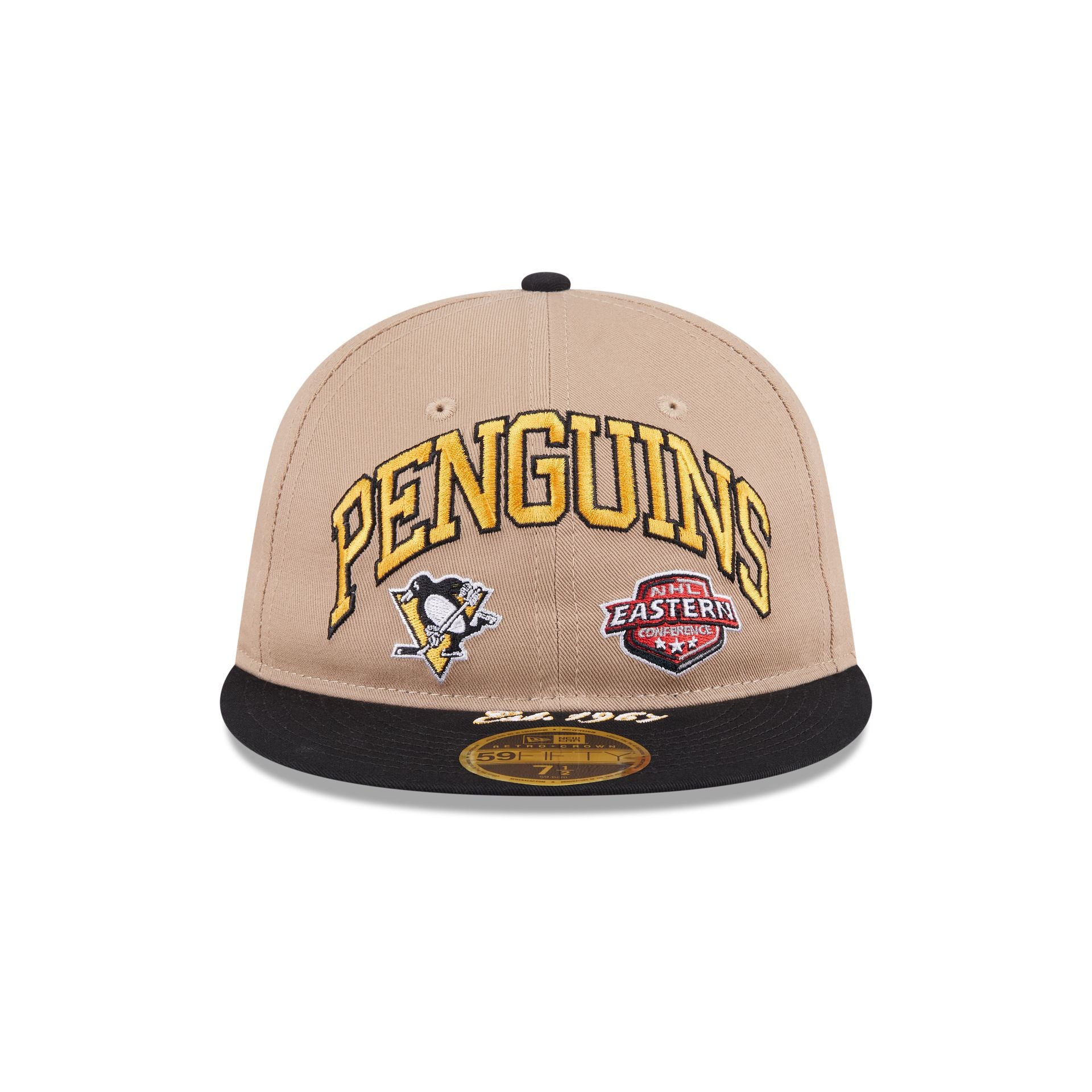 Alternative view of Pittsburgh Penguins Camel Retro Crown 59Fifty Fitted Hat