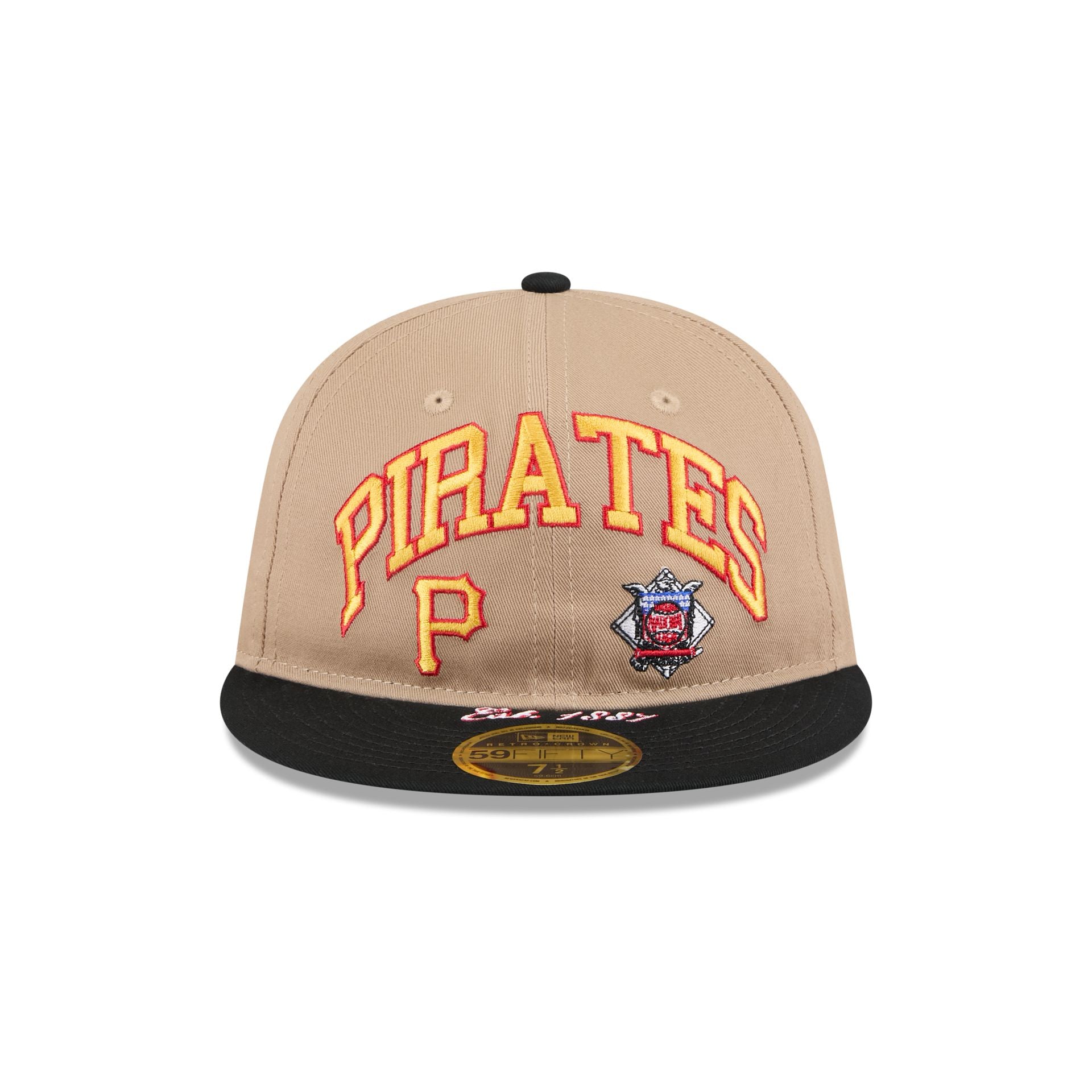 Alternative view of Pittsburgh Pirates Camel Retro Crown 59Fifty Fitted Hat