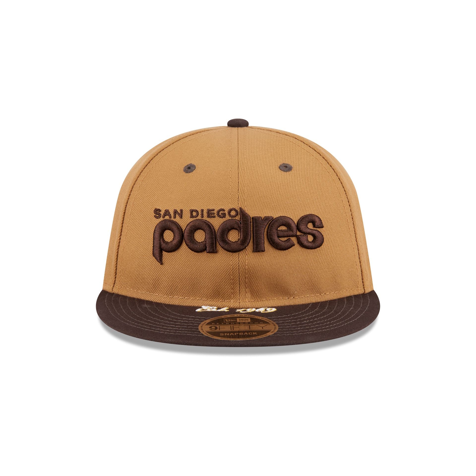 Alternative view of San Diego Padres Wheat Retro Crown 9Fifty Snapback Hat