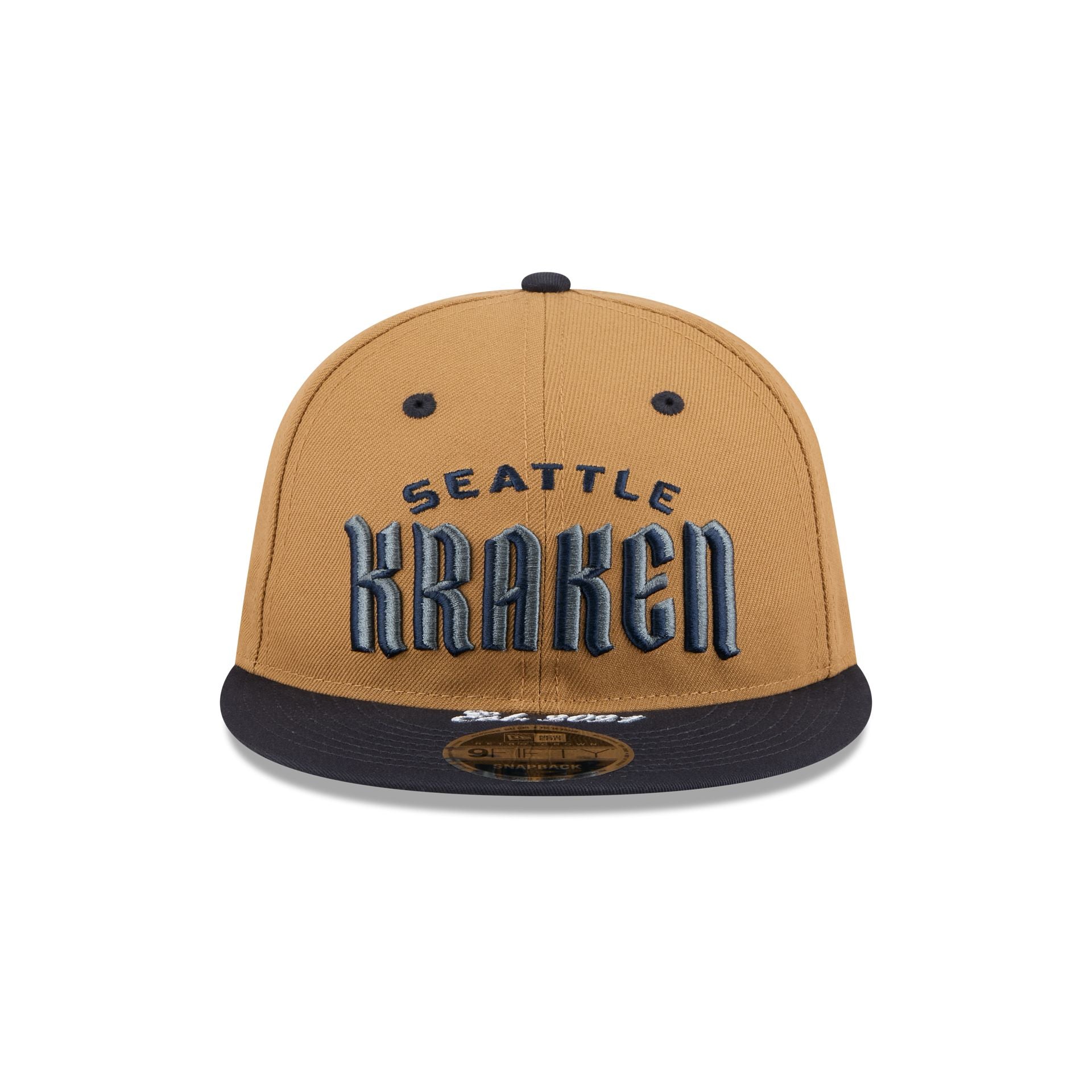 Alternative view of Seattle Kraken Wheat Retro Crown 9Fifty Snapback Hat