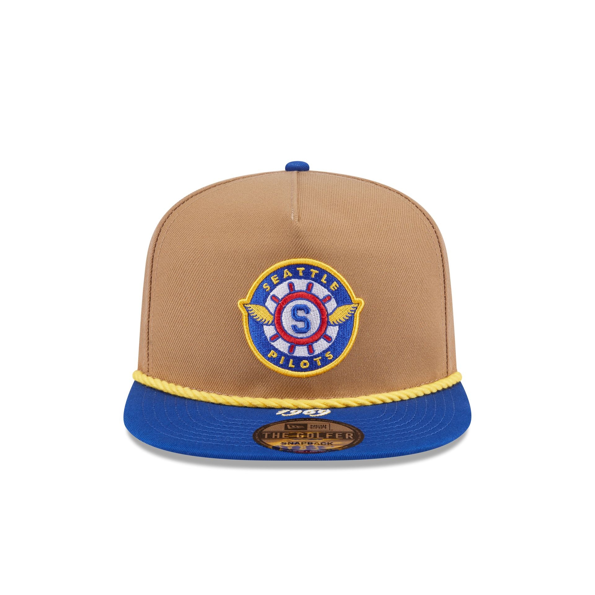 Alternative view of Seattle Pilots Khaki Rope Golfer Hat