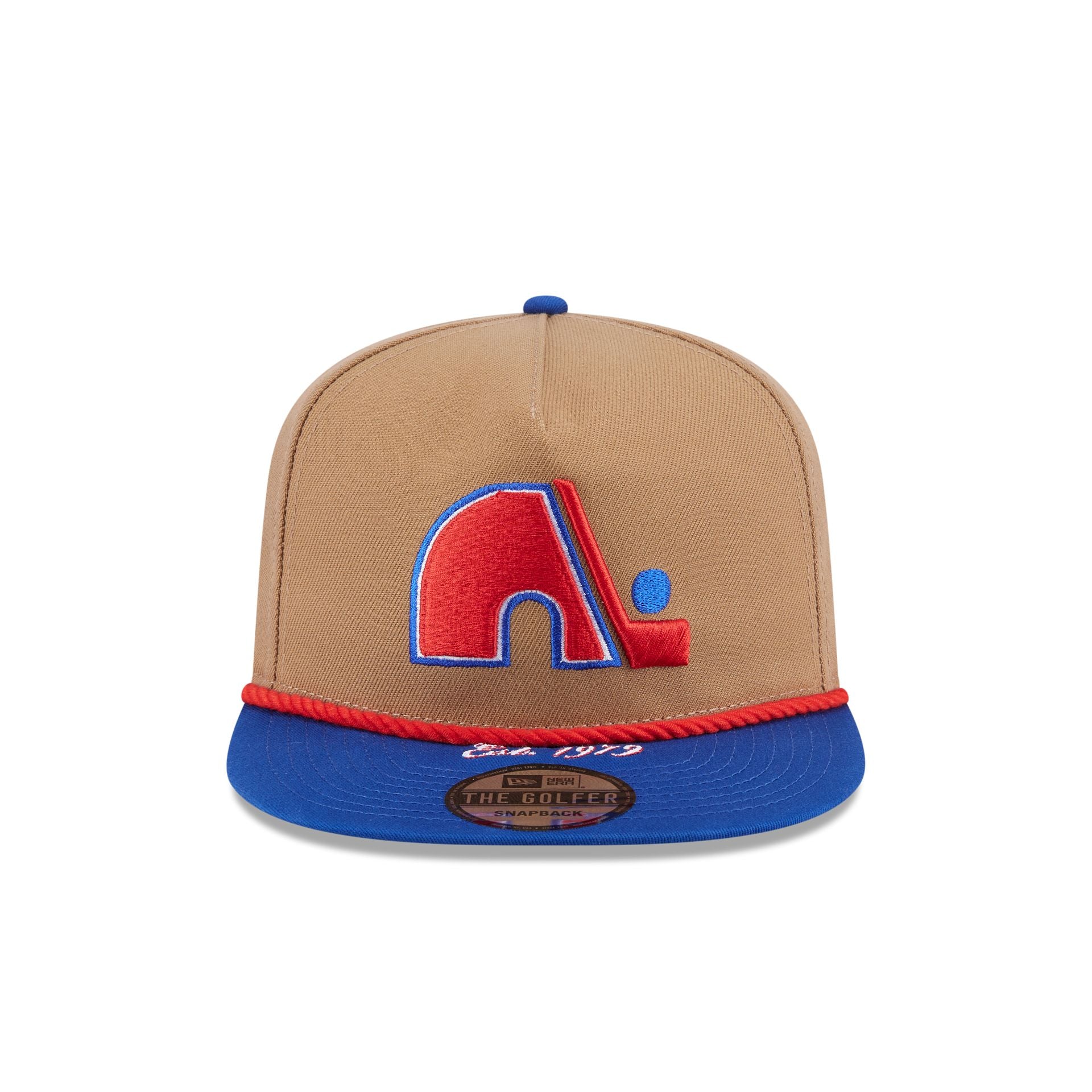 Alternative view of Quebec Nordiques Khaki Rope Golfer Hat