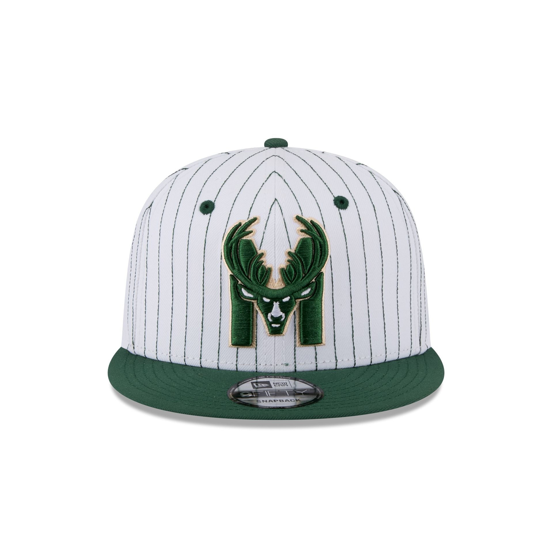 Alternative view of Milwaukee Bucks Deceptor Pinstripe 9Fifty Snapback Hat