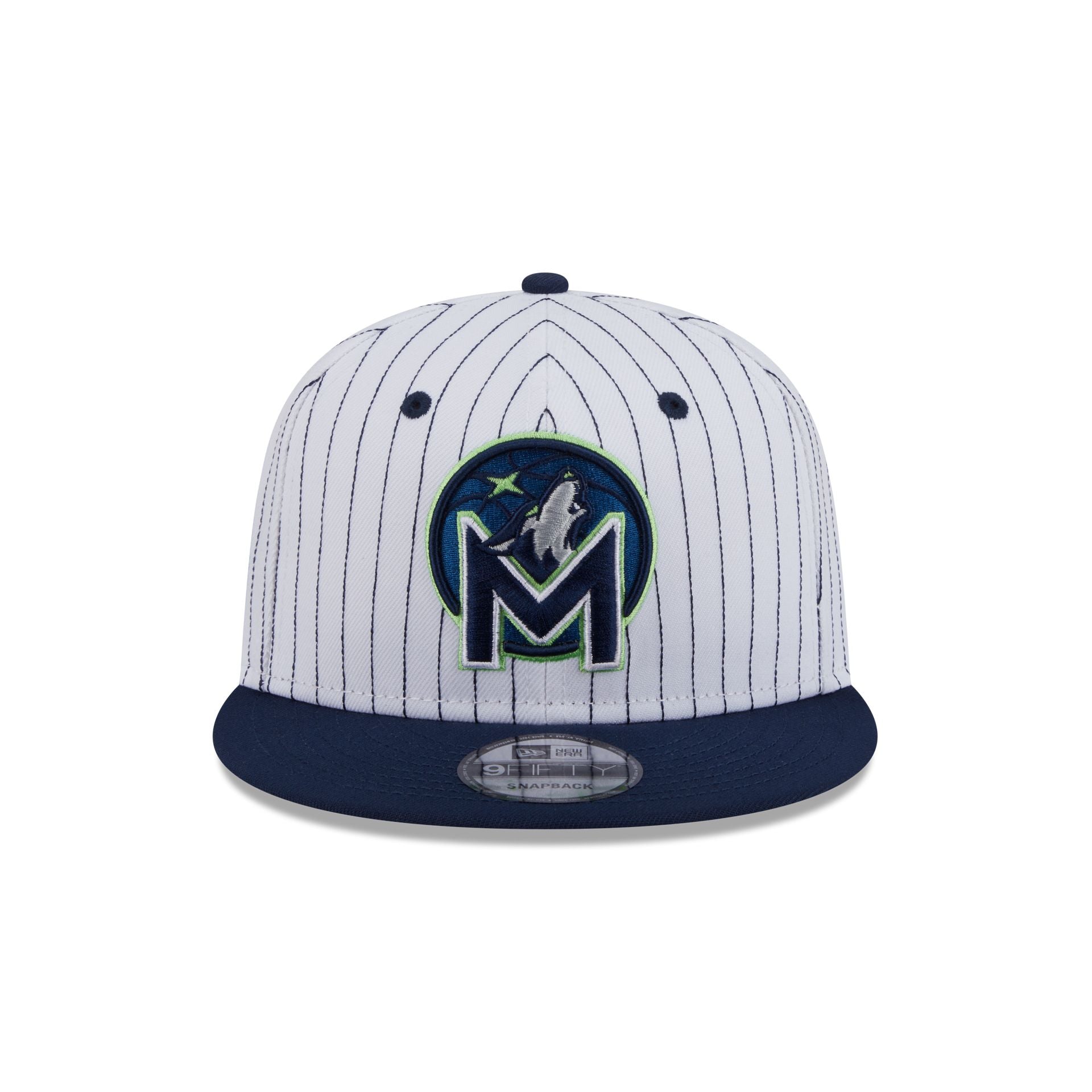 Alternative view of Minnesota Timberwolves Deceptor Pinstripe 9Fifty Snapback Hat
