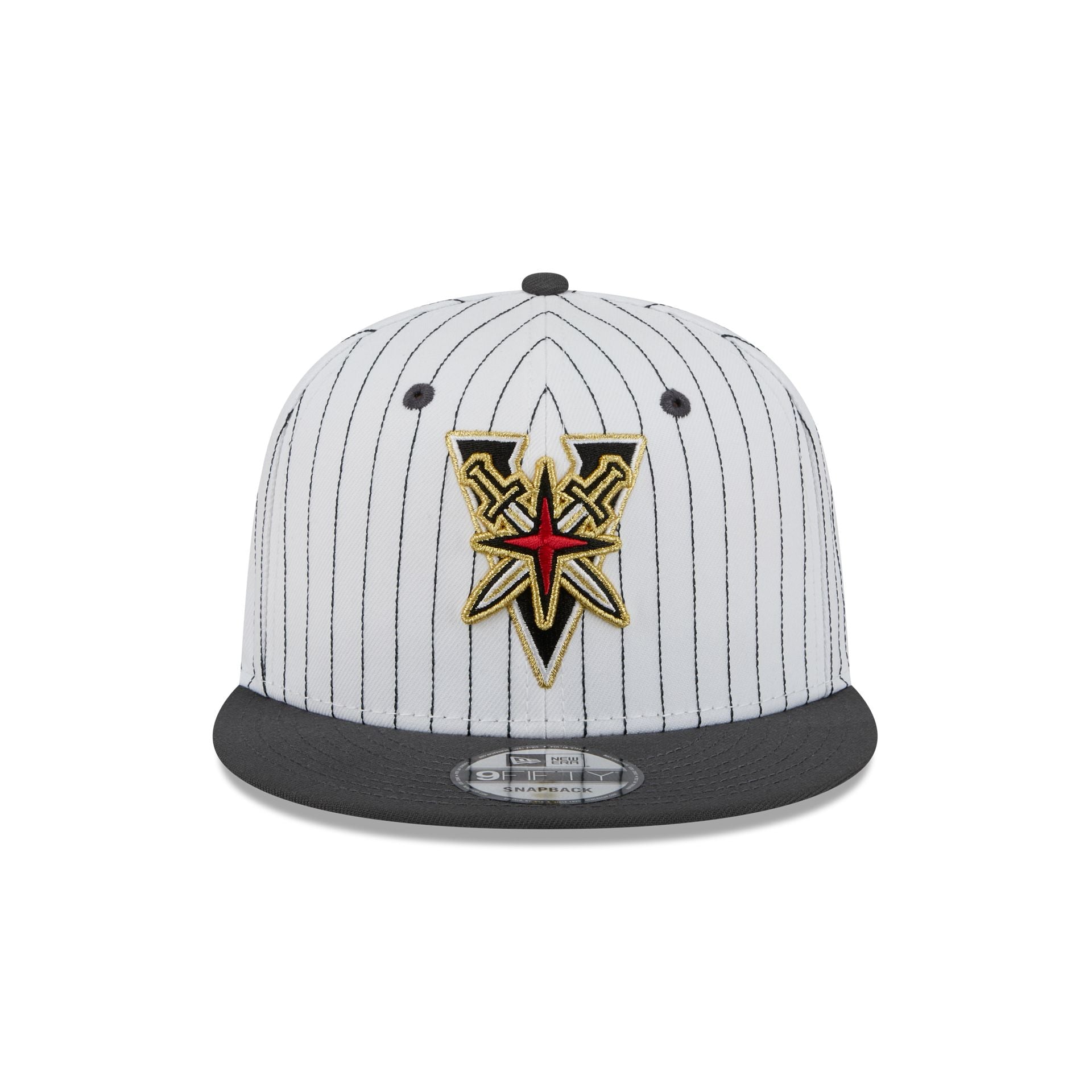Alternative view of Vegas Golden Knights Deceptor Pinstripe 9Fifty Snapback Hat