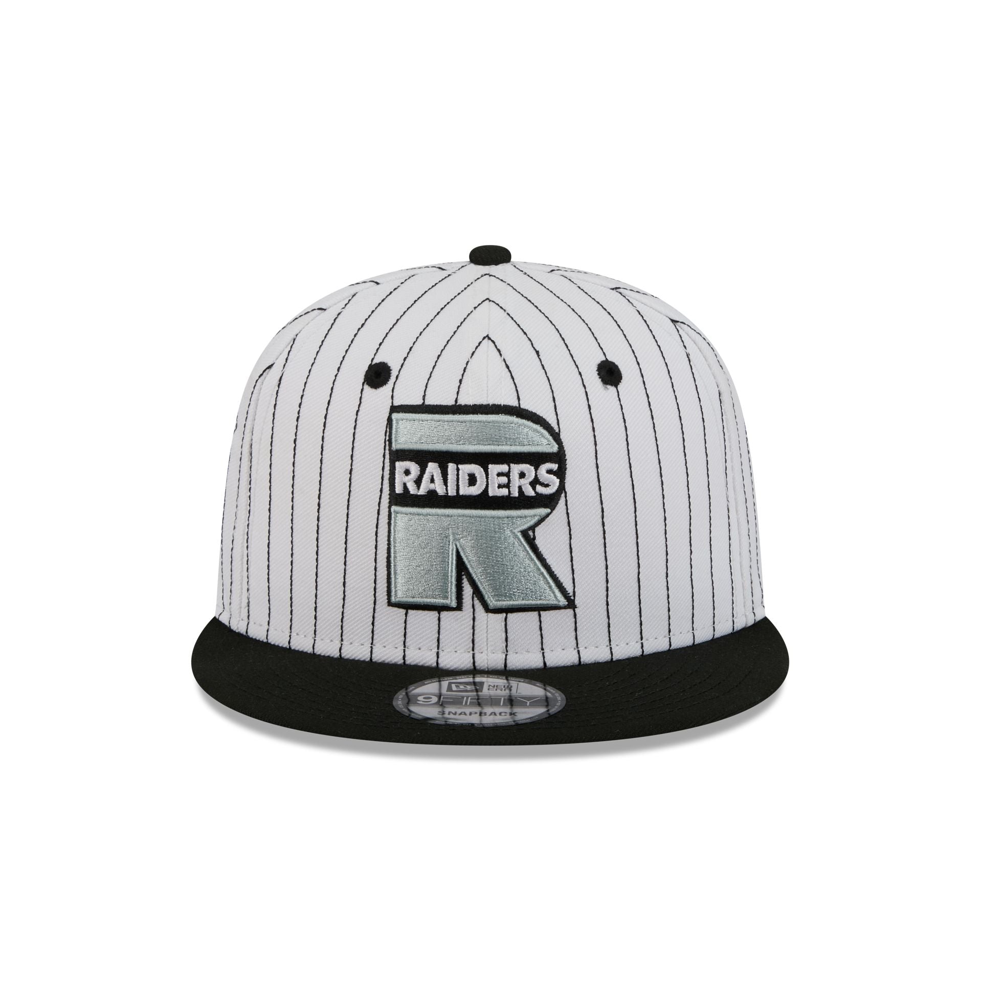 Alternative view of Las Vegas Raiders Deceptor Pinstripe 9Fifty Snapback Hat