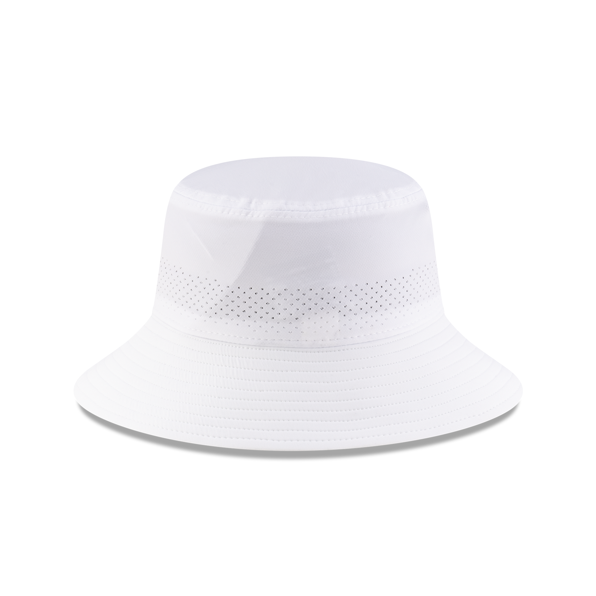 Alternative view of New Era Branded White Golf Stretch Bucket Hat