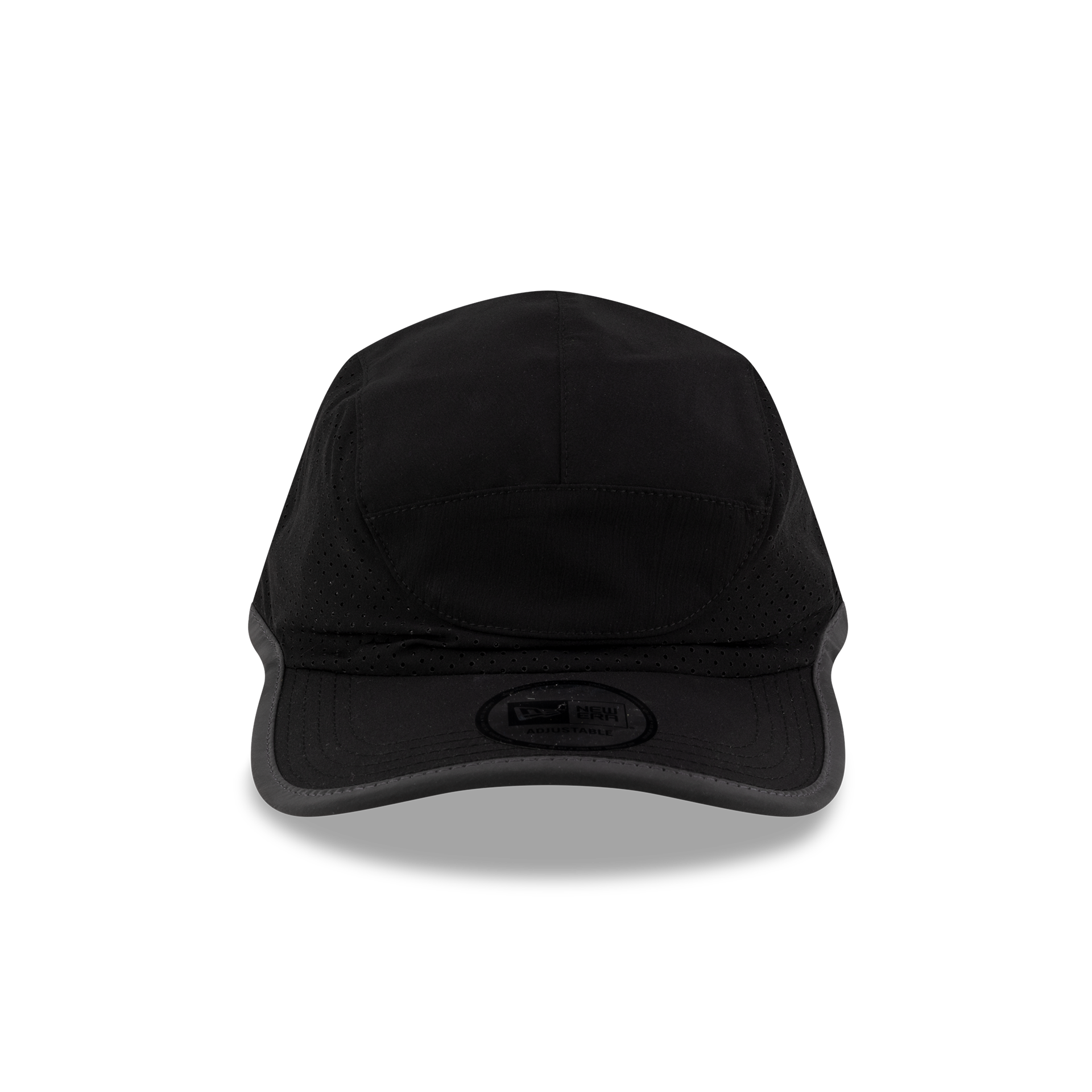 Alternative view of New Era Branded Train Performance Black Runner Hat