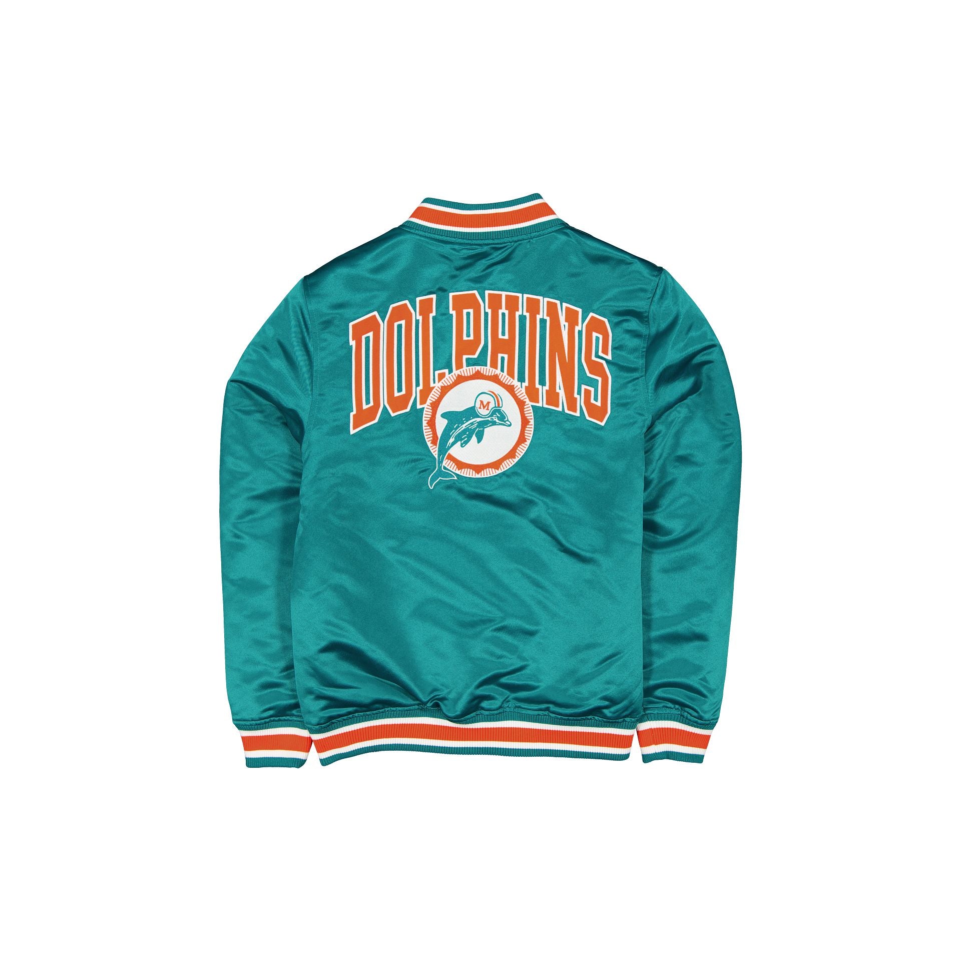 Alternative view of Miami Dolphins Sport Classics Blue Satin Jacket