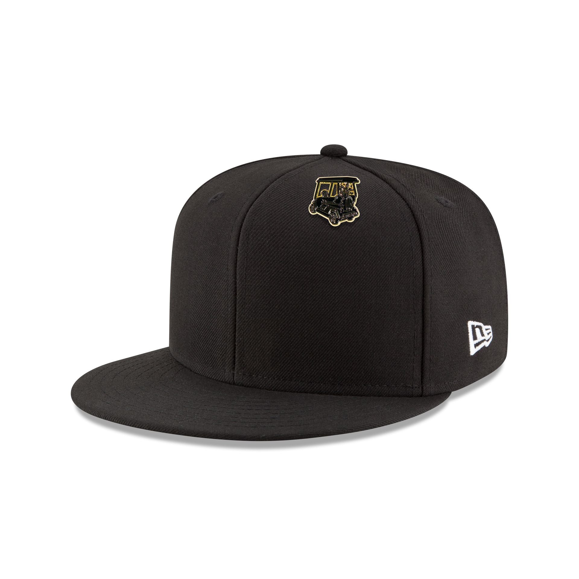 Alternative view of New Era Cap Black Gold Golf Cart Pin