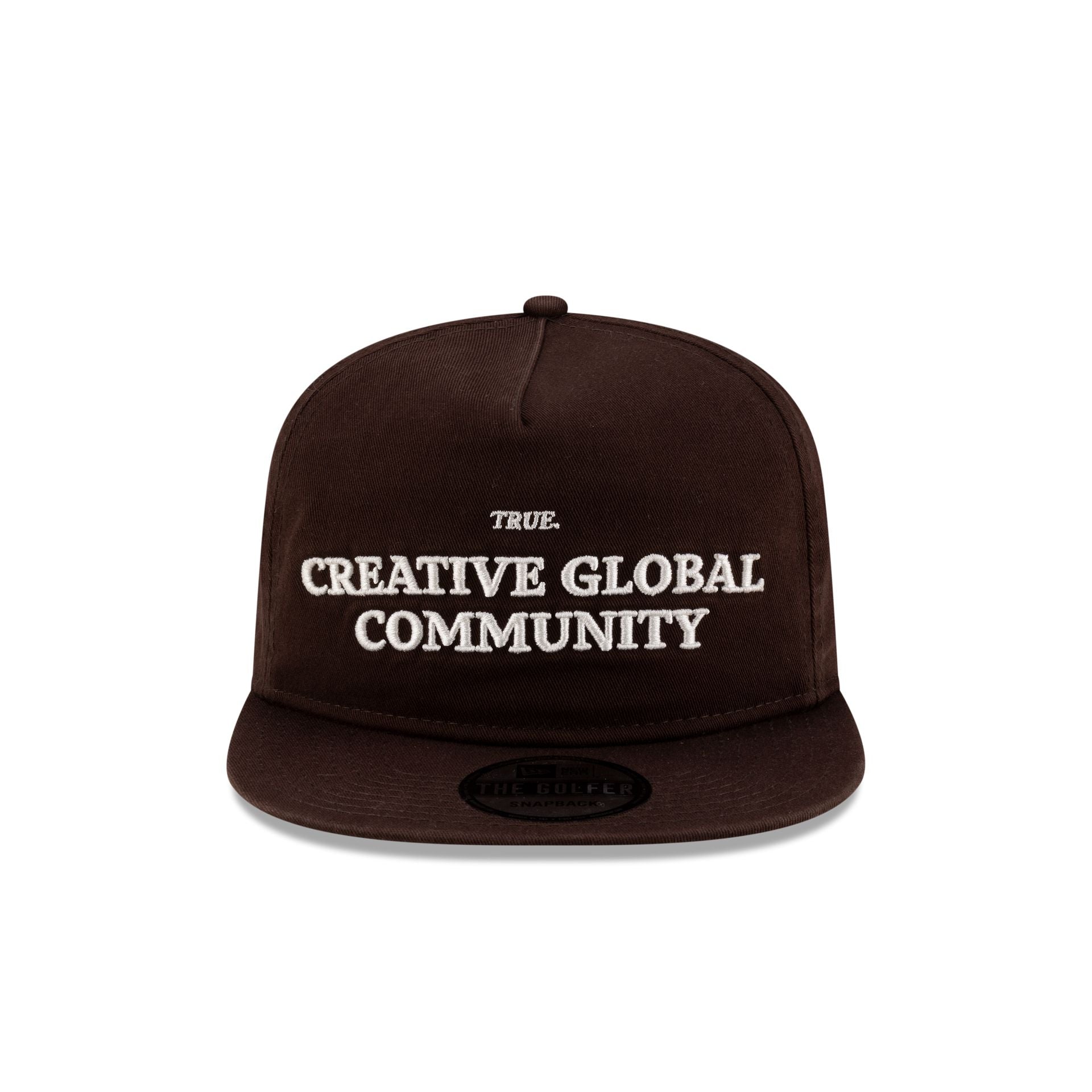 Alternative view of True. Burnt Wood Golfer Hat