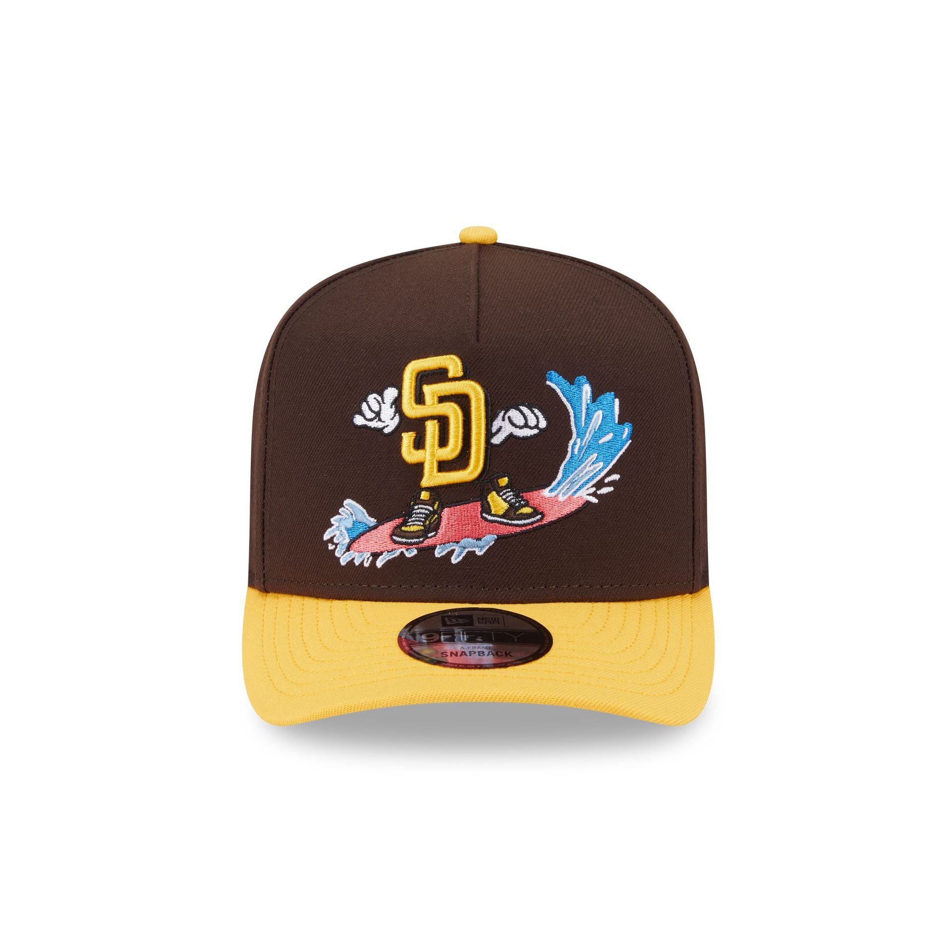 Alternative view of San Diego Padres Cartoon 9Fifty A-Frame Snapback Hat