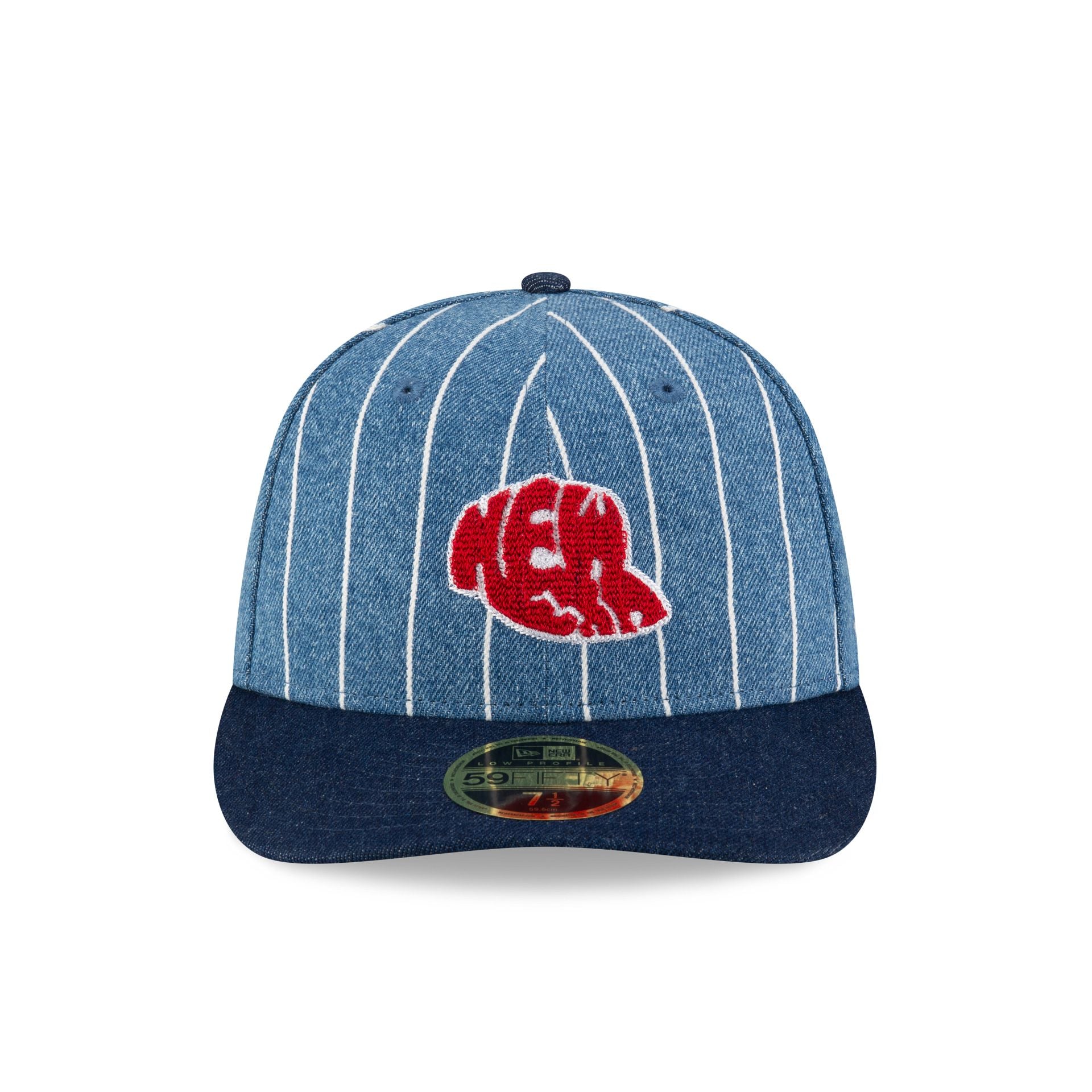 Alternative view of New Era Cap Denim Pinstripe Low Profile 59Fifty Fitted Hat