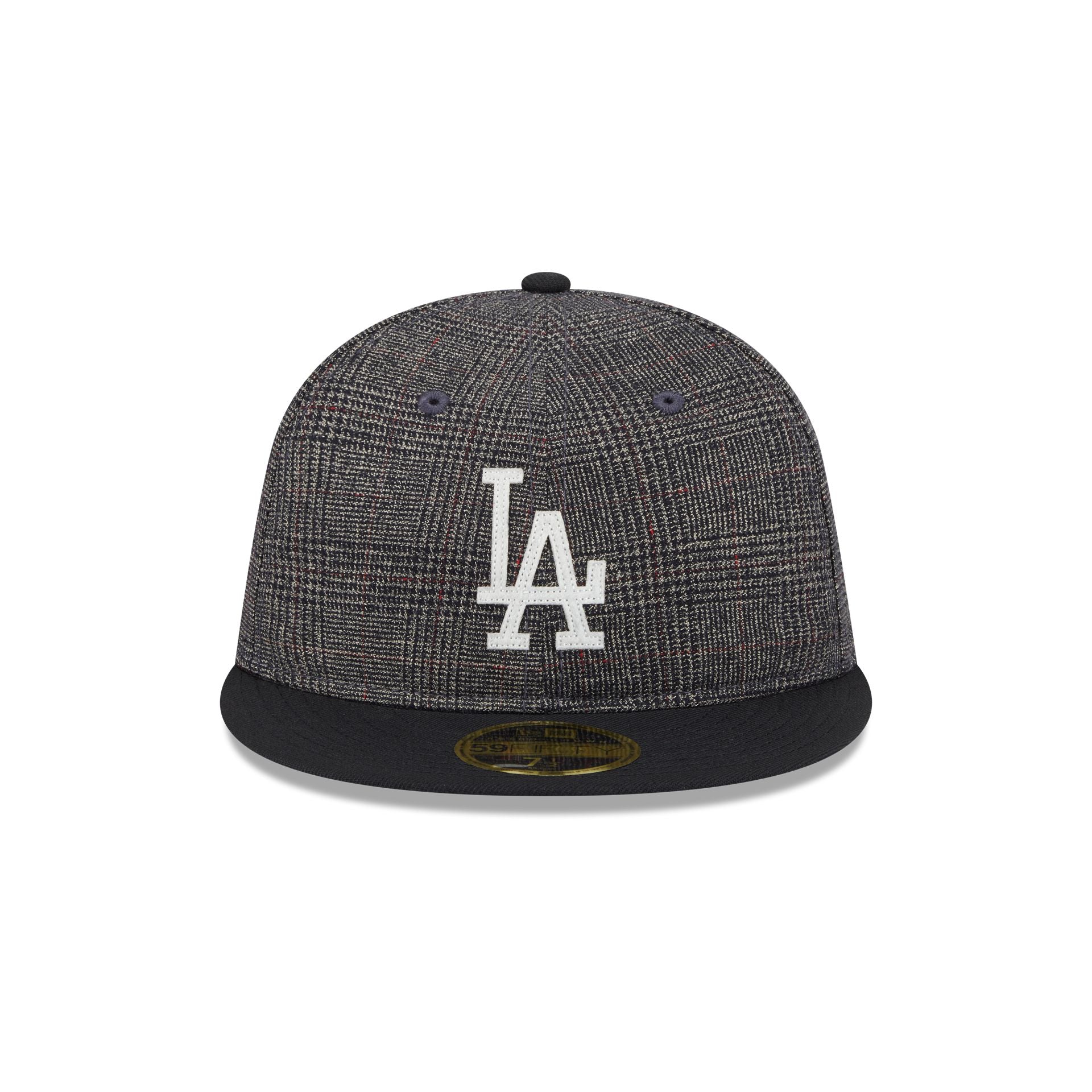 Alternative view of Los Angeles Dodgers Plaid Retro Crown 59Fifty Fitted Hat