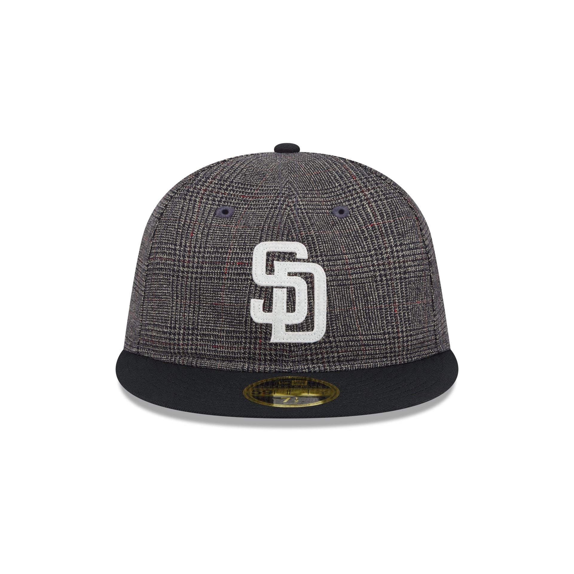 Alternative view of San Diego Padres Plaid Retro Crown 59Fifty Fitted Hat