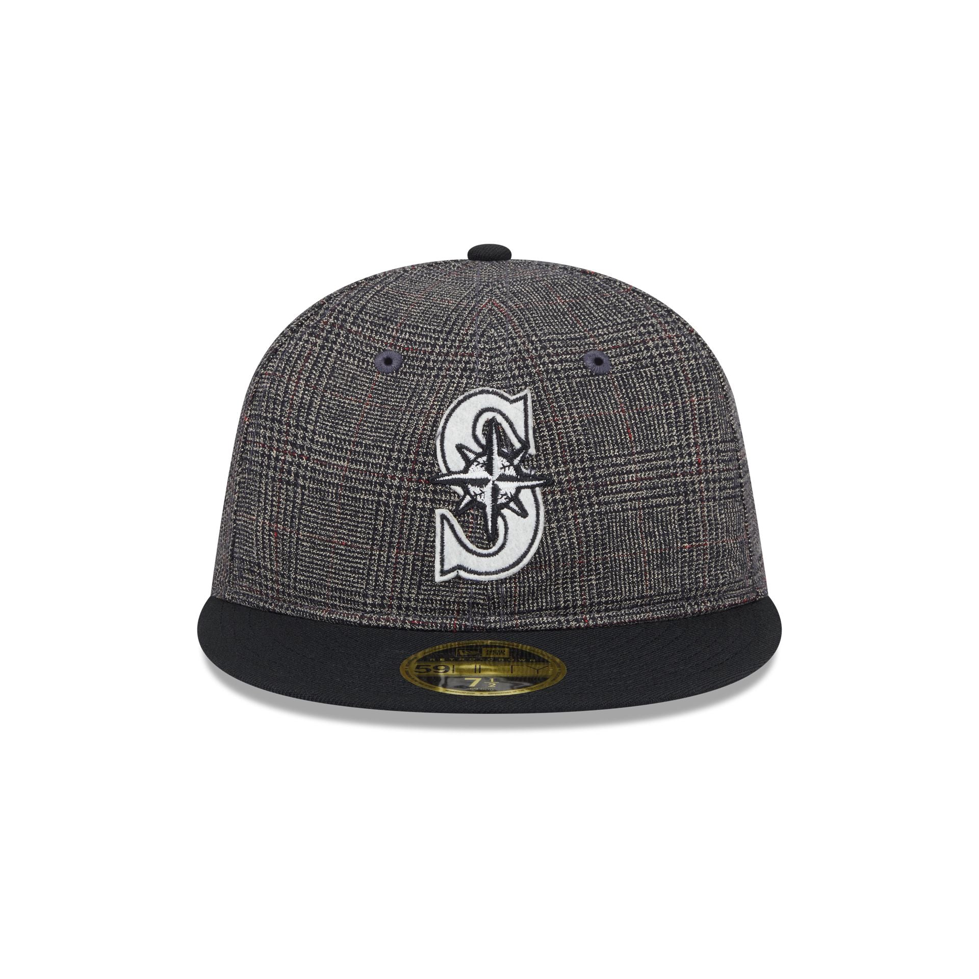 Alternative view of Seattle Mariners Plaid Retro Crown 59Fifty Fitted Hat