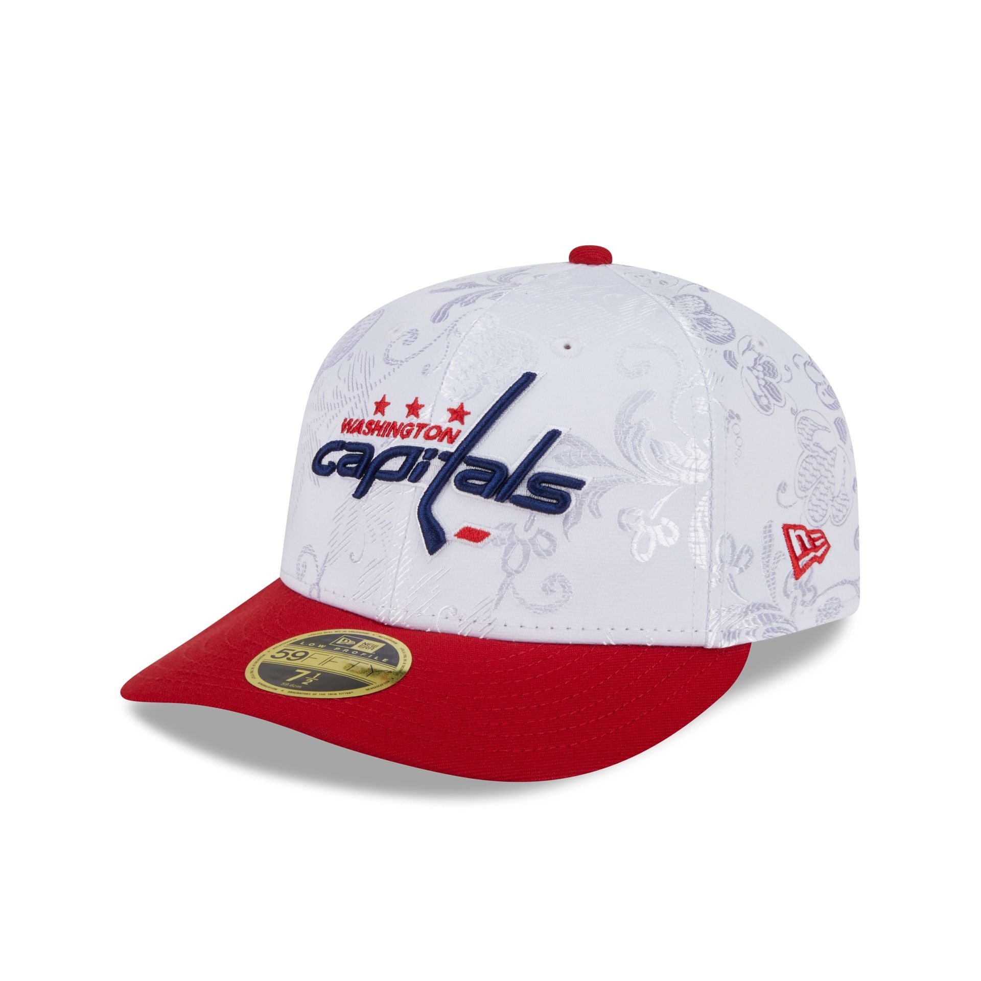 Washington Capitals Floral Shine Low Profile 59Fifty Fitted Hat