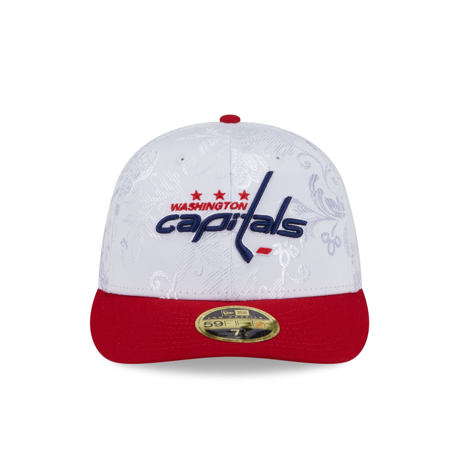 Alternative view of Washington Capitals Floral Shine Low Profile 59Fifty Fitted Hat