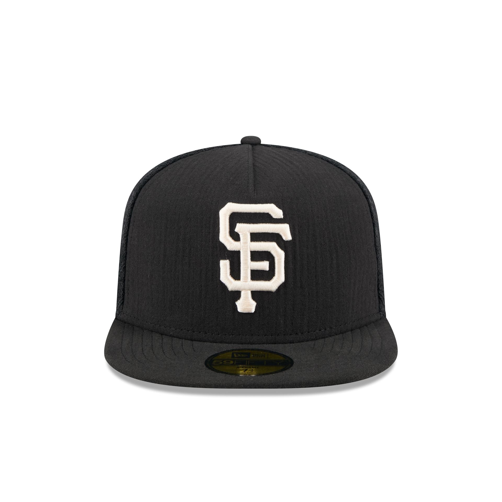 Alternative view of San Francisco Giants Black Mesh 59Fifty A-Frame Fitted Hat