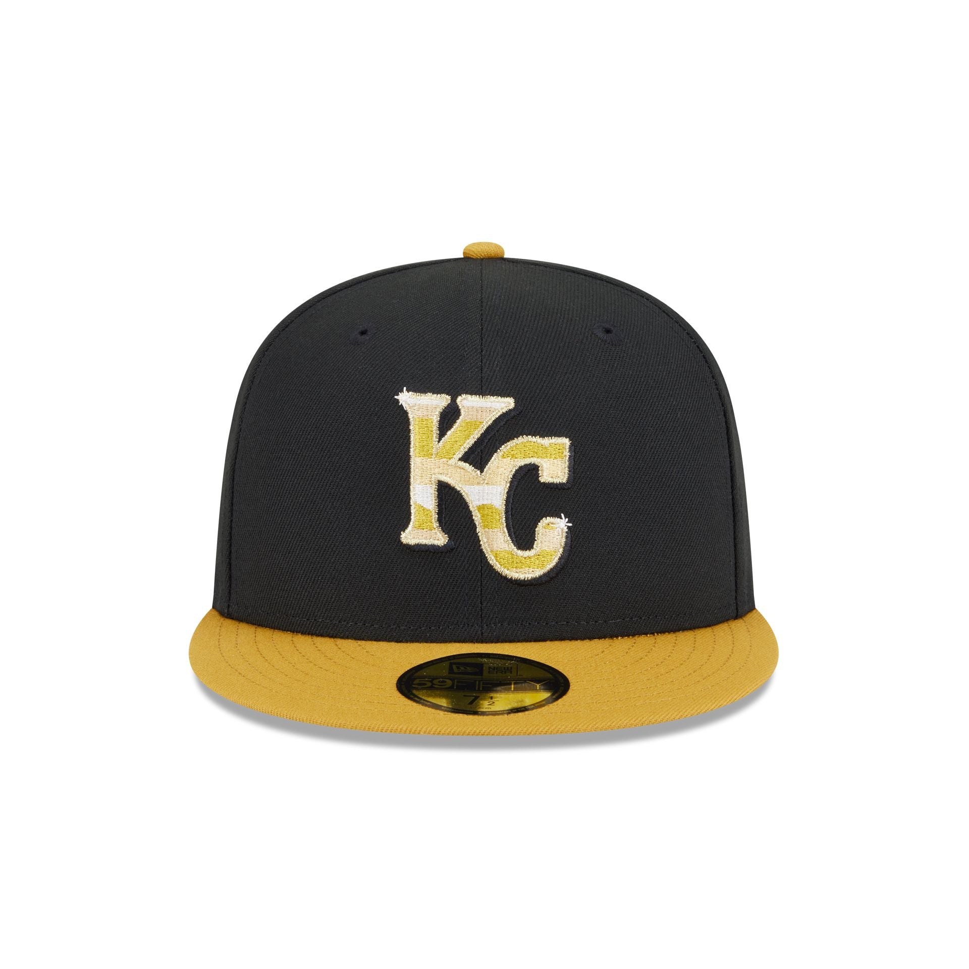 Alternative view of Kansas City Royals Metallic Gold Logo 59Fifty Fitted Hat