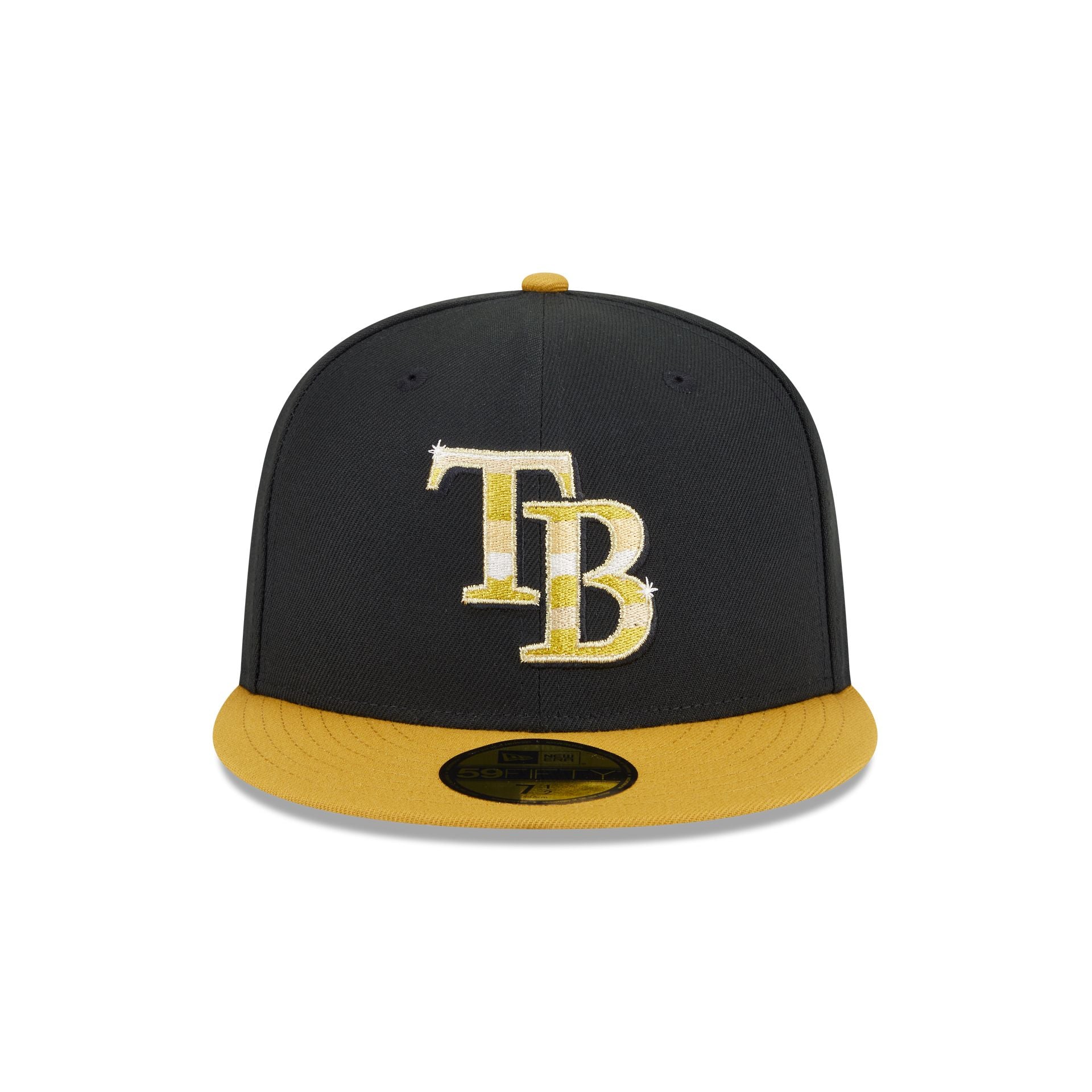 Alternative view of Tampa Bay Rays Metallic Gold Logo 59Fifty Fitted Hat
