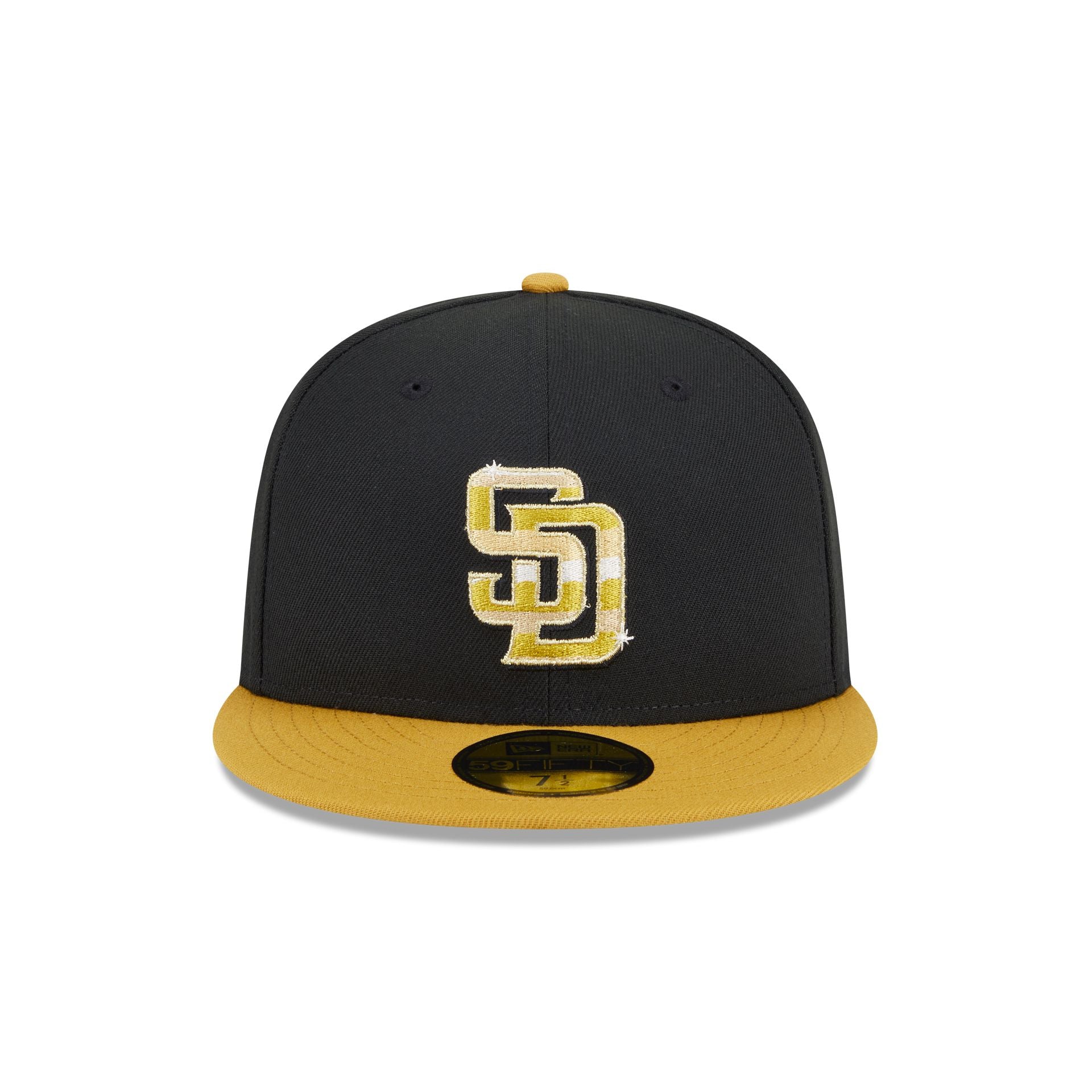 Alternative view of San Diego Padres Metallic Gold Logo 59Fifty Fitted Hat