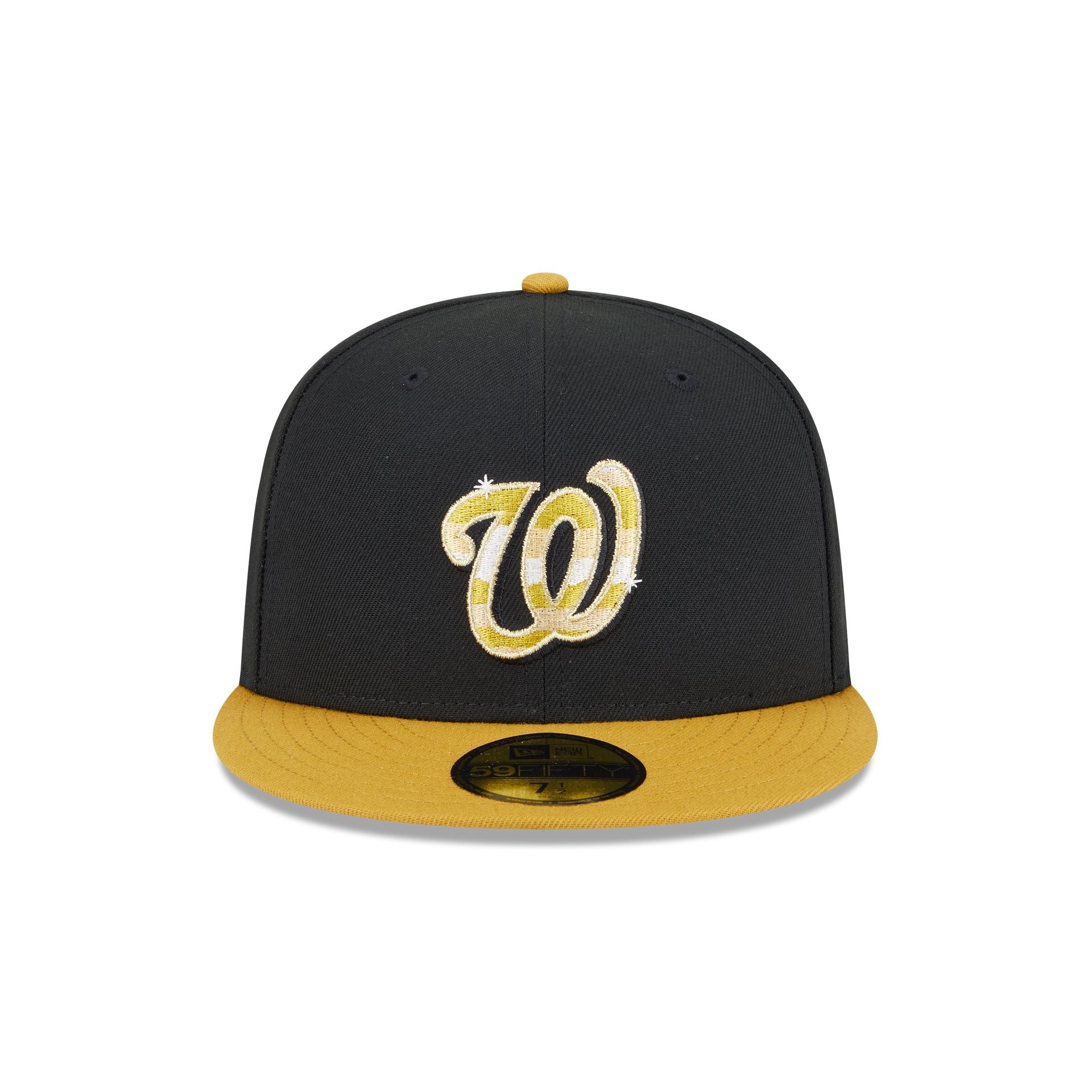 Alternative view of Washington Nationals Metallic Gold Logo 59Fifty Fitted Hat