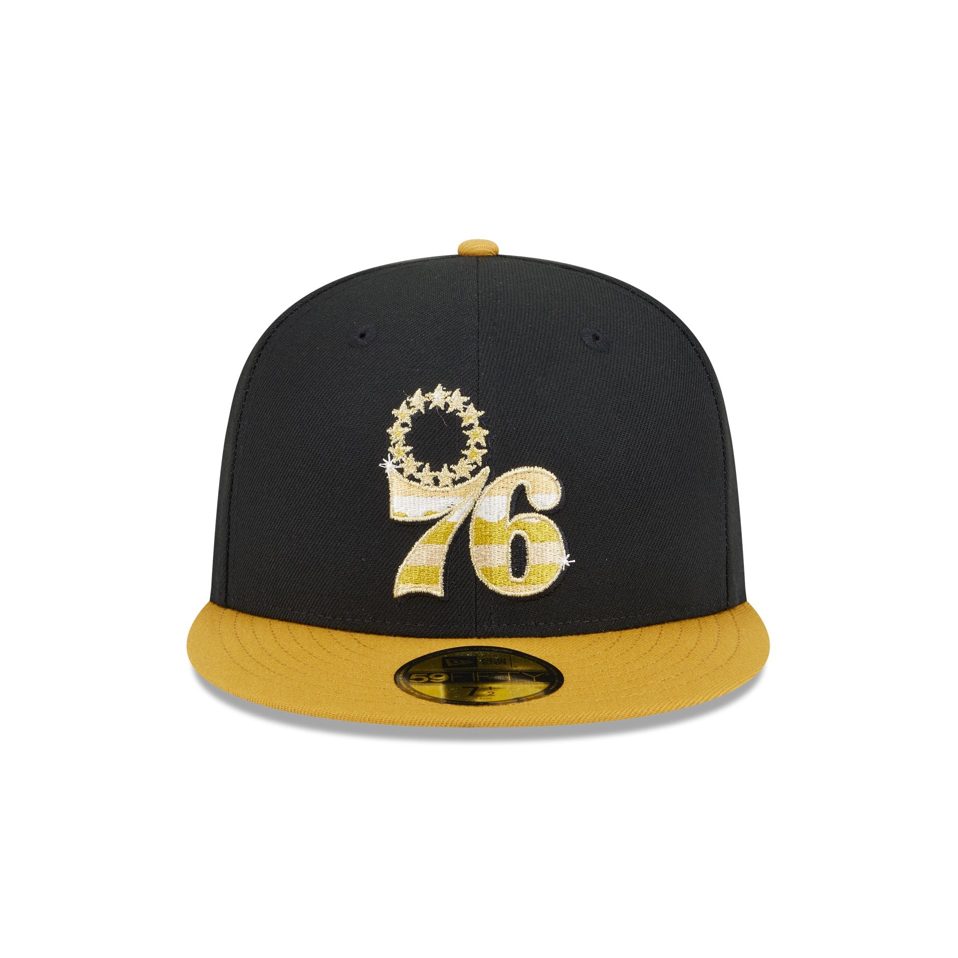 Alternative view of Philadelphia 76Ers Metallic Gold Logo 59Fifty Fitted Hat