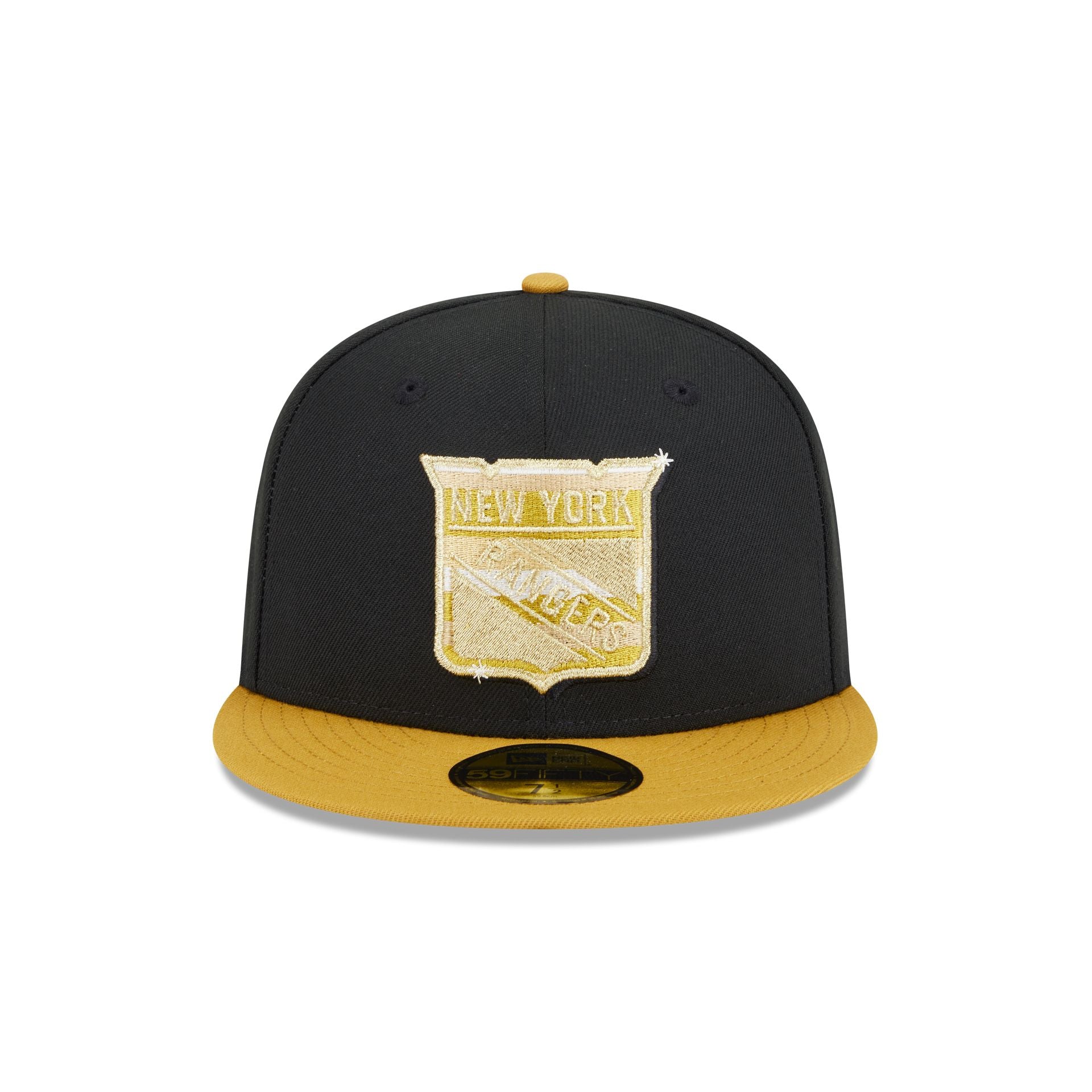 Alternative view of New York Rangers Metallic Gold Logo 59Fifty Fitted Hat