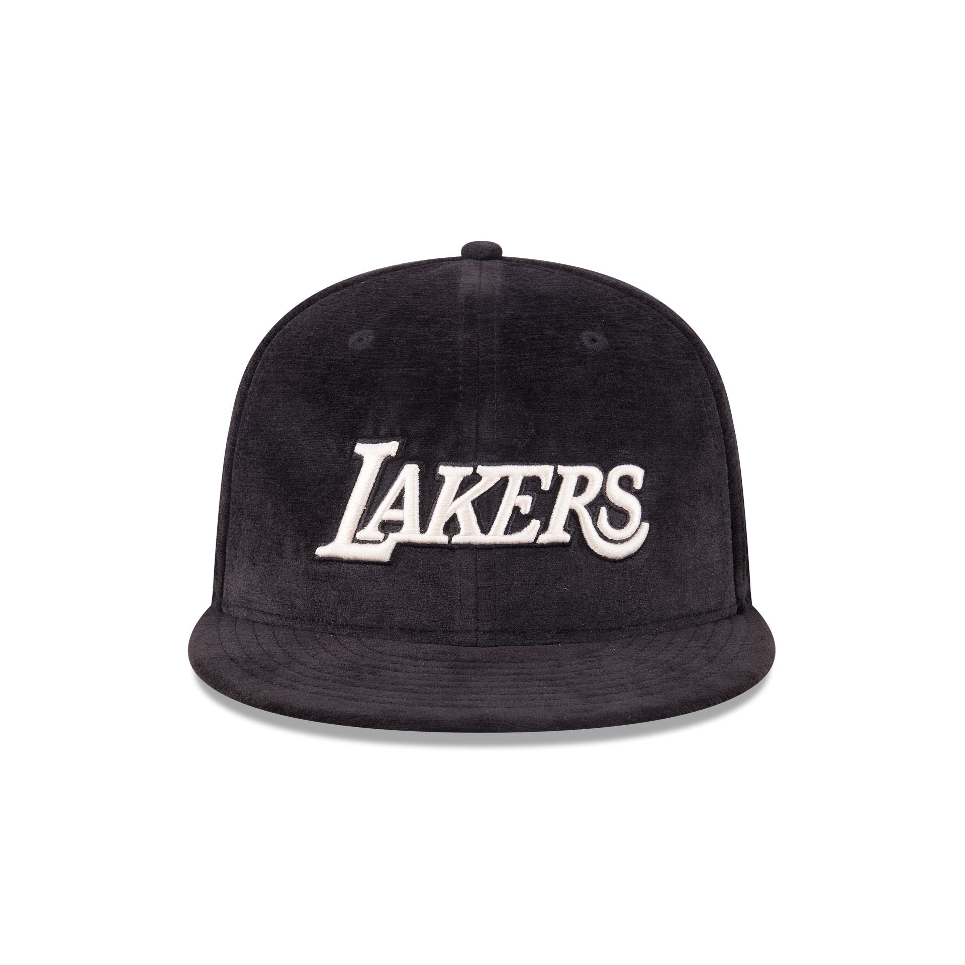 Alternative view of Los Angeles Lakers Black Velvet 59Fifty Fitted Hat