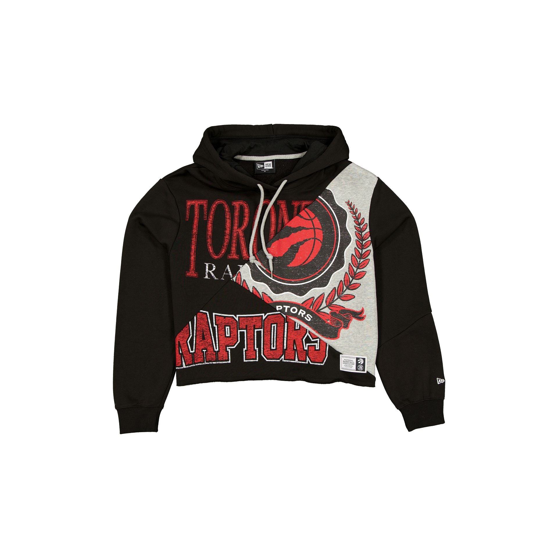 Toronto Raptors Team Split Women's Cropped Hoodie