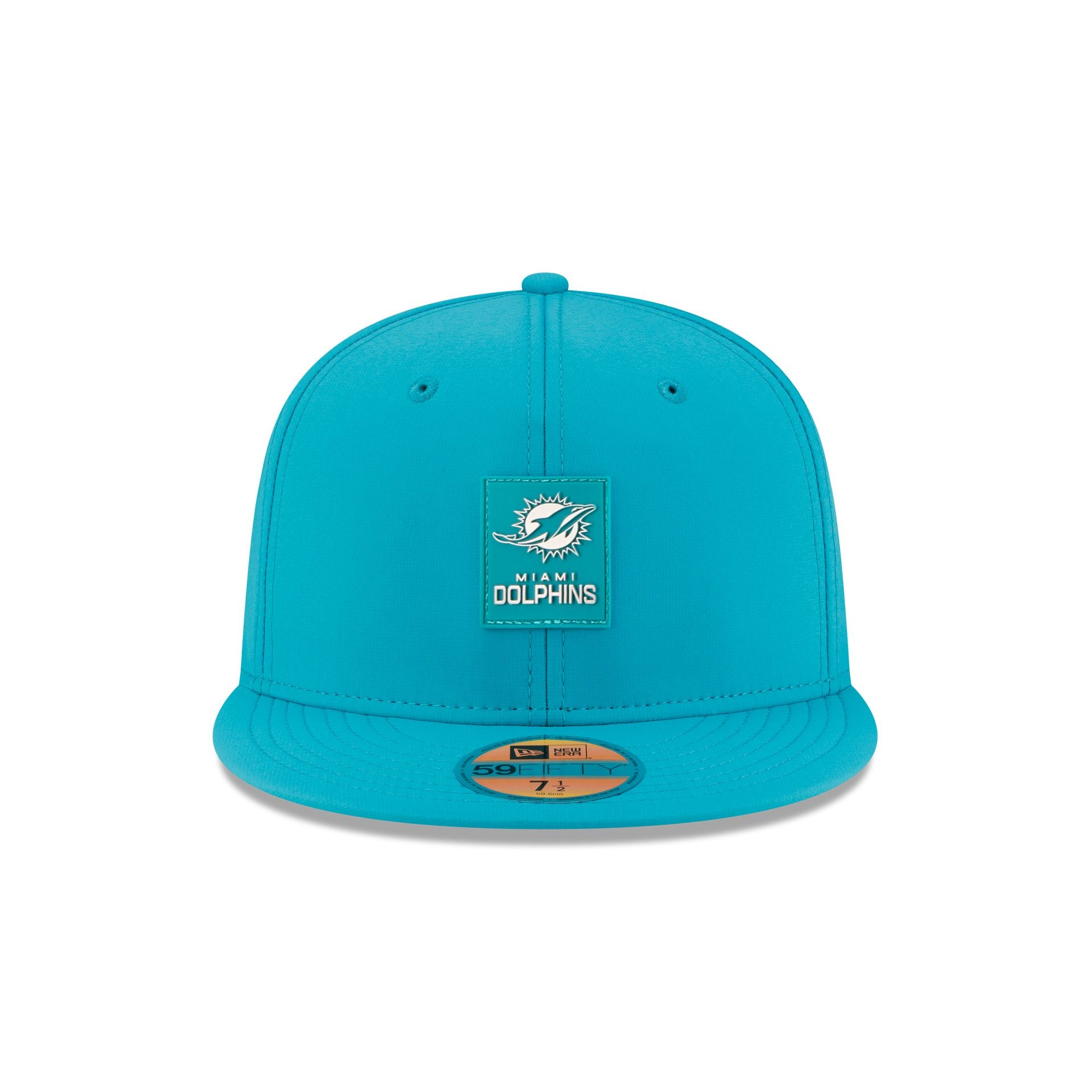 Alternative view of Miami Dolphins 2025 Sideline Hot Weather 59Fifty Fitted Hat