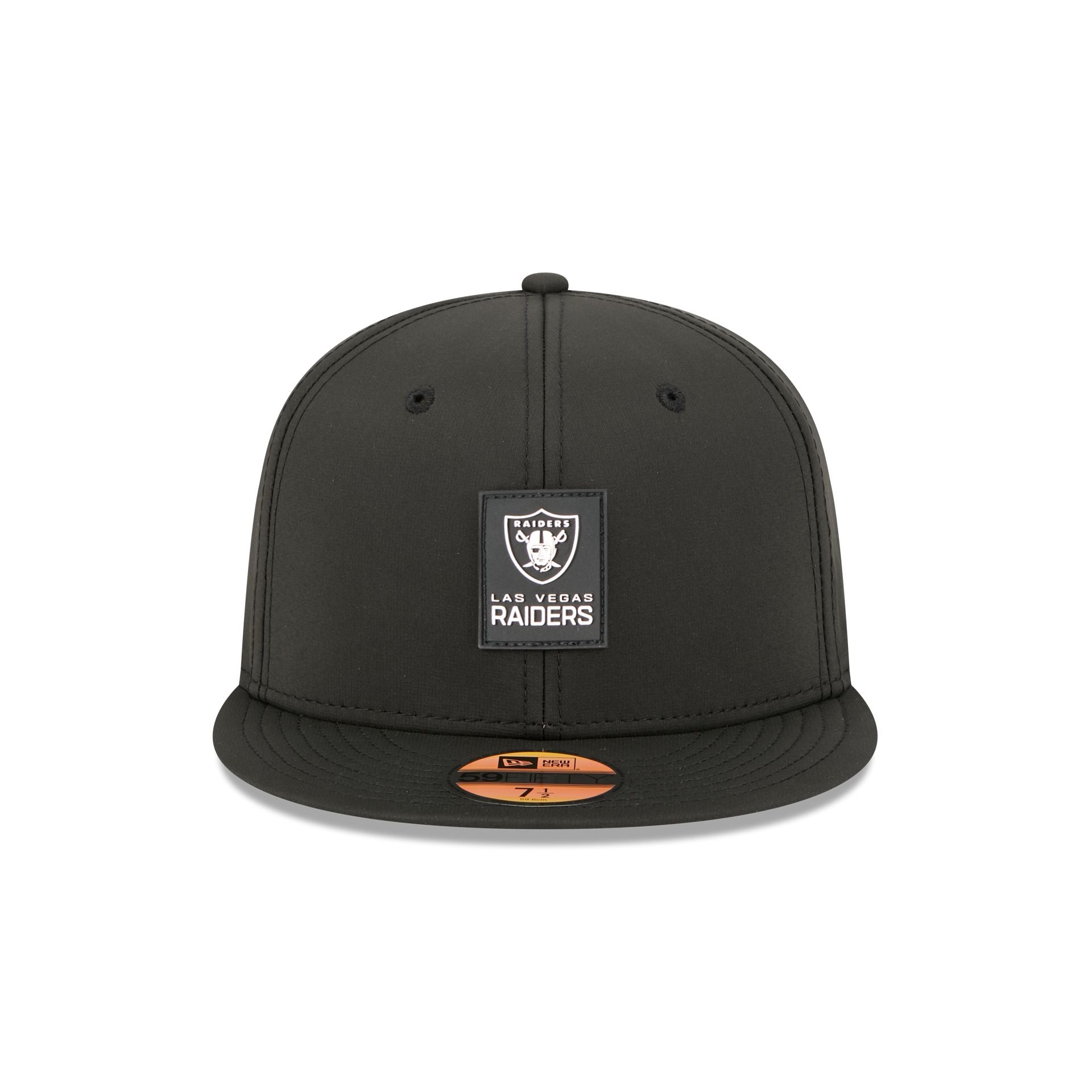 Alternative view of Las Vegas Raiders 2025 Sideline Hot Weather 59Fifty Fitted Hat