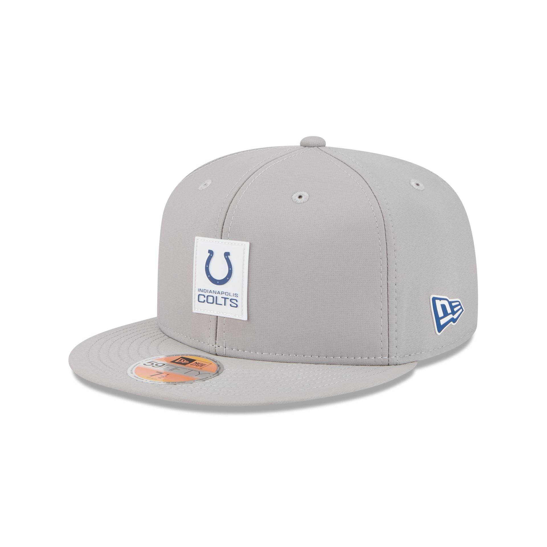 Indianapolis Colts 2025 Sideline Hot Weather Gray 59Fifty Fitted Hat