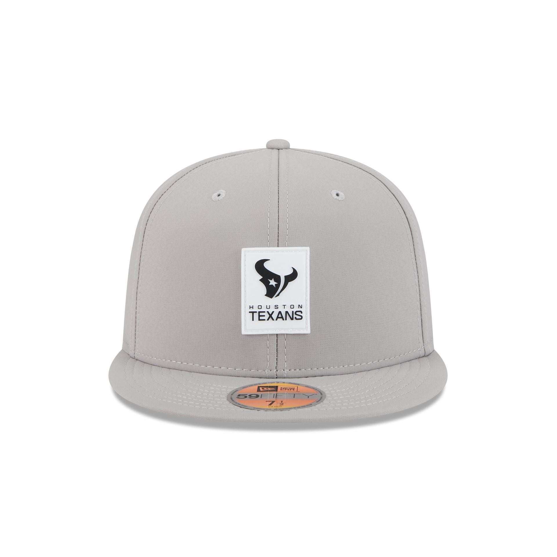 Alternative view of Houston Texans 2025 Sideline Hot Weather Gray 59Fifty Fitted Hat