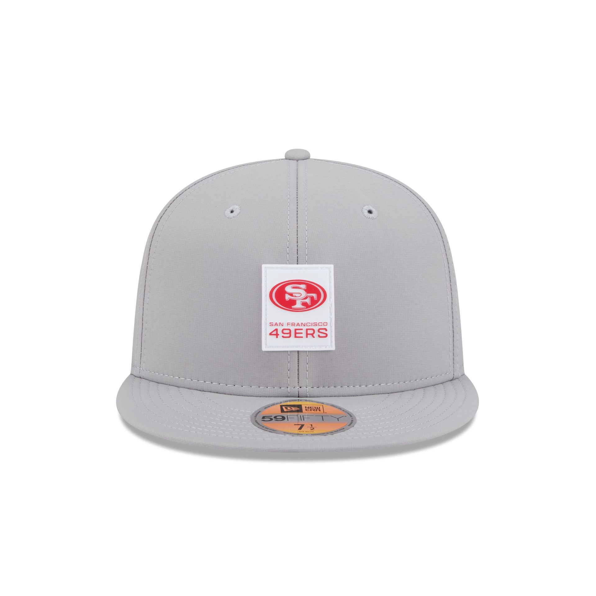 Alternative view of San Francisco 49Ers 2025 Sideline Hot Weather Gray 59Fifty Fitted Hat