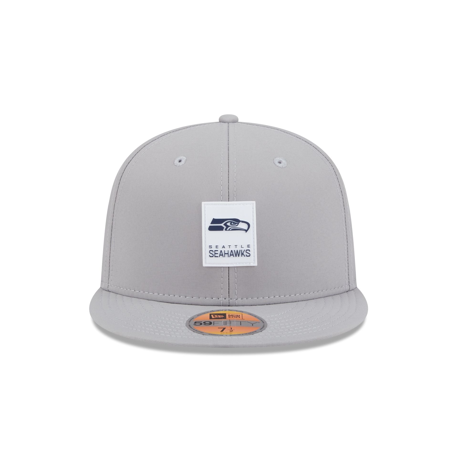 Alternative view of Seattle Seahawks 2025 Sideline Hot Weather Gray 59Fifty Fitted Hat