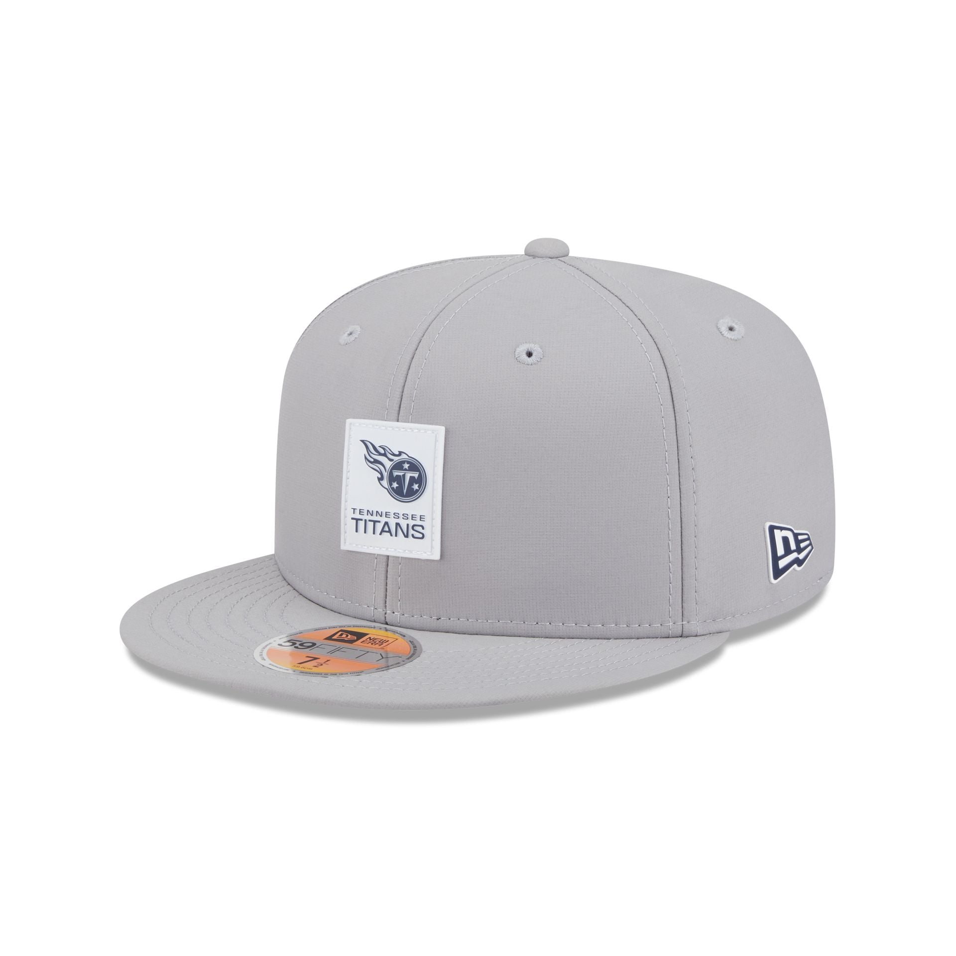 Tennessee Titans 2025 Sideline Hot Weather Gray 59Fifty Fitted Hat