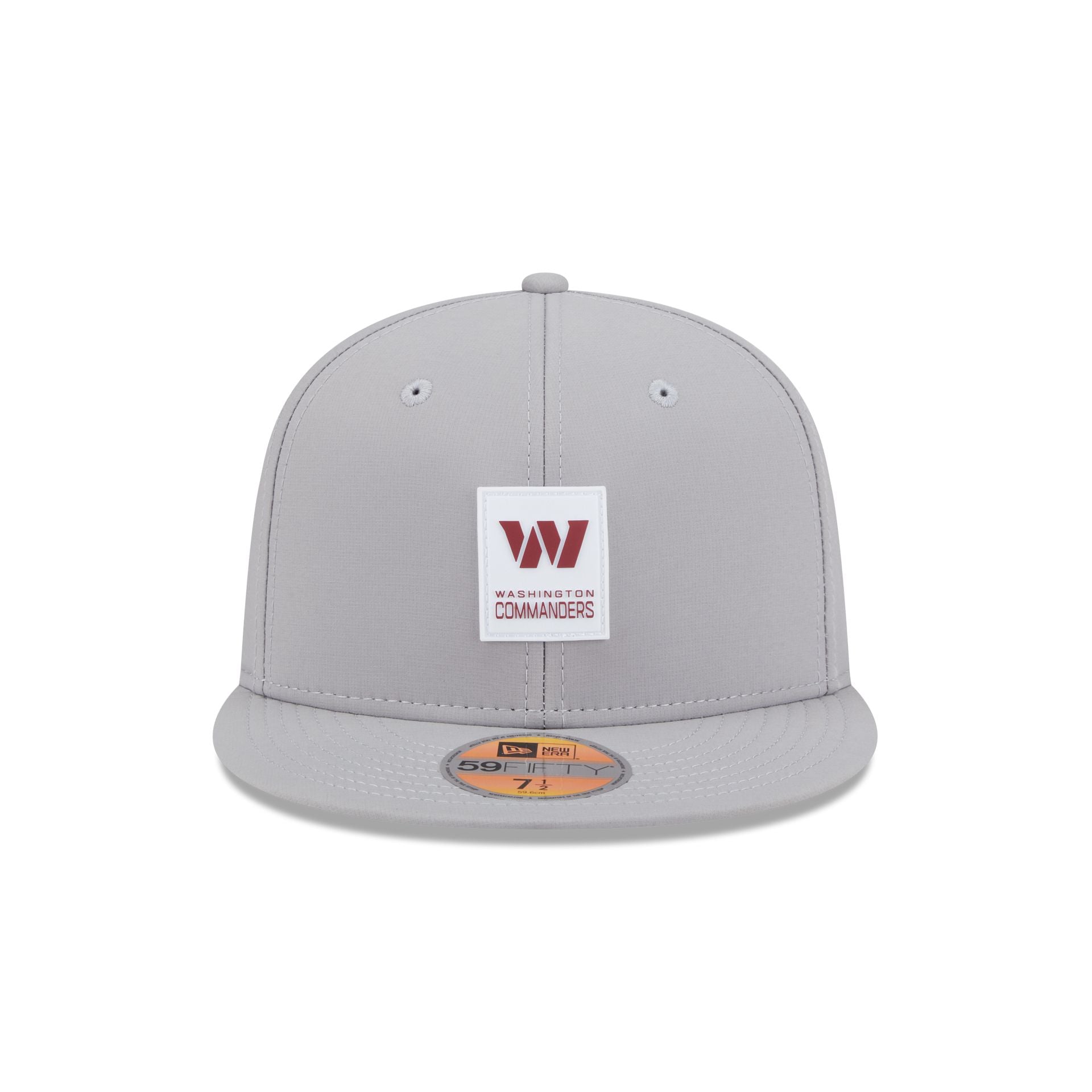 Alternative view of Washington Commanders 2025 Sideline Hot Weather Gray 59Fifty Fitted Hat