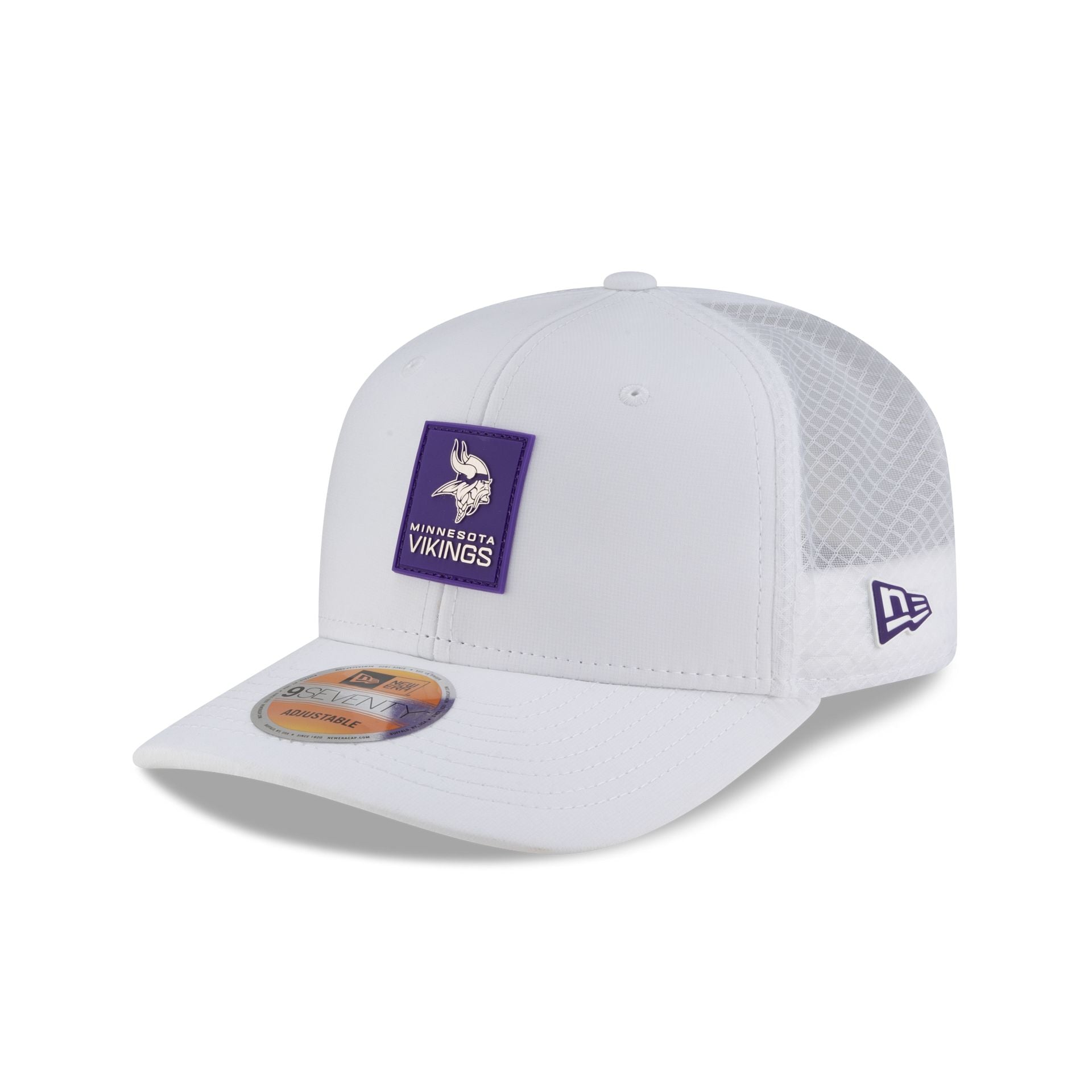 Minnesota Vikings 2025 Sideline Hot Weather White 9Seventy Trucker Hat