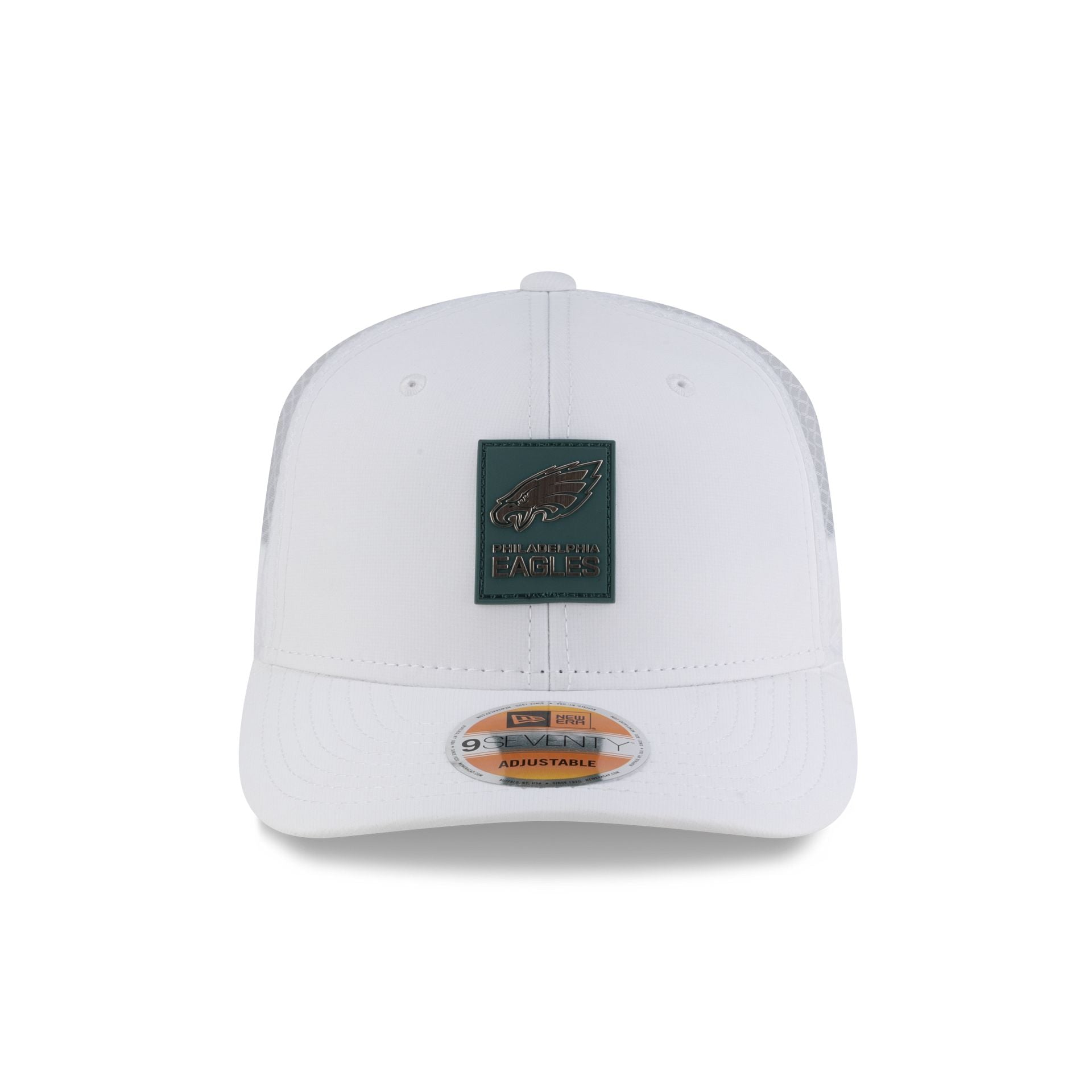 Philadelphia Eagles 2025 Sideline Hot Weather White 9Seventy Trucker Hat - Image 2