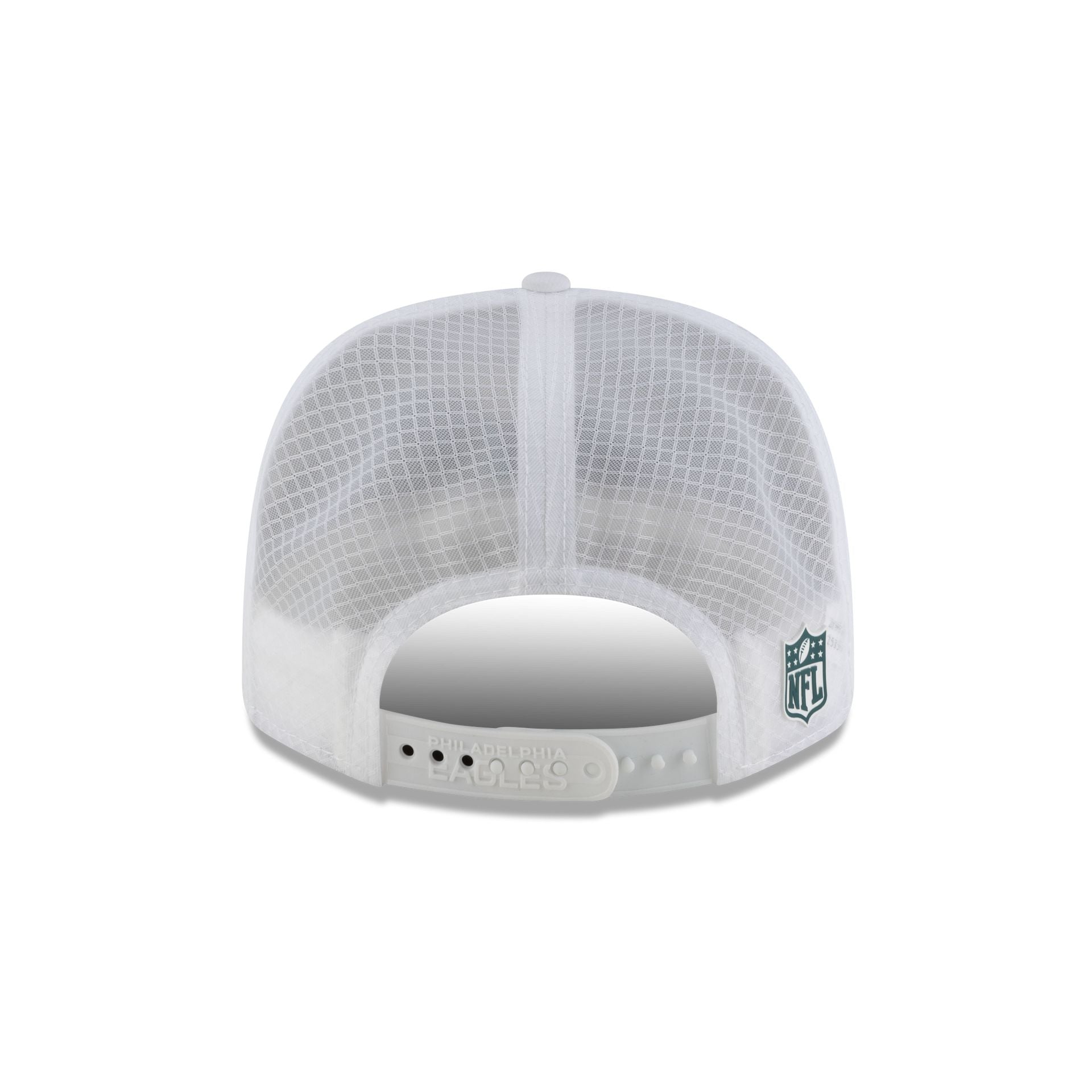 Philadelphia Eagles 2025 Sideline Hot Weather White 9Seventy Trucker Hat - Image 6