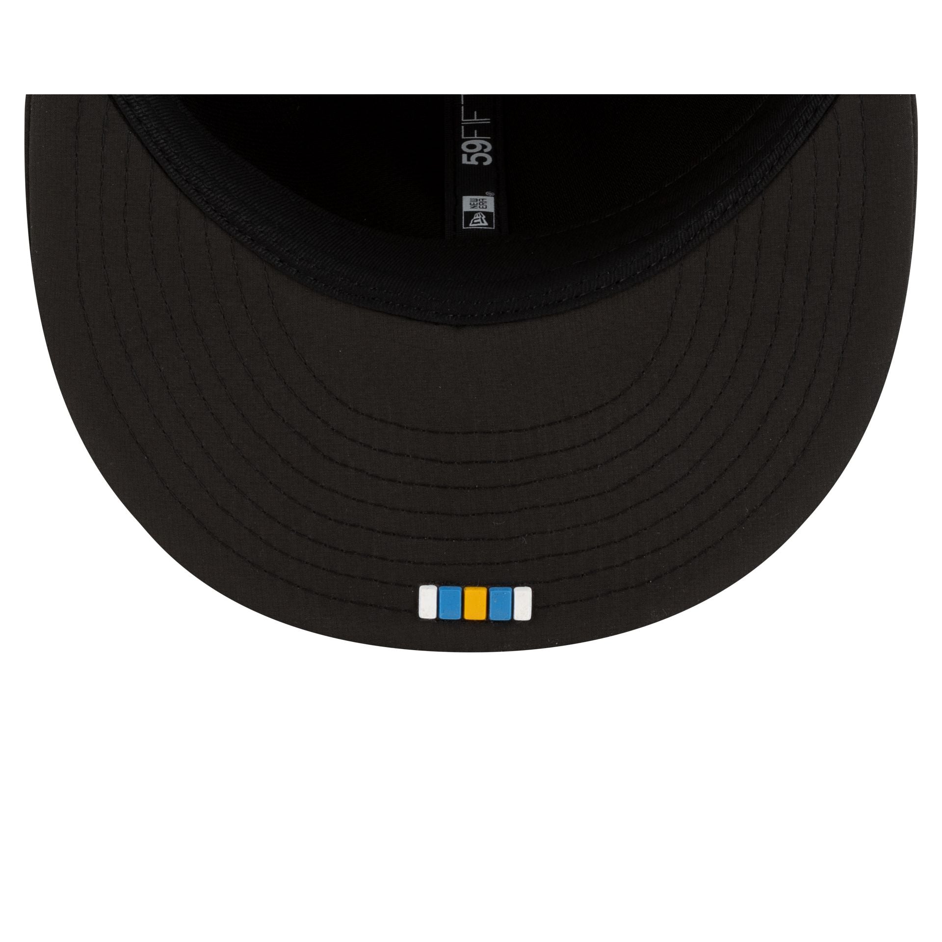 Los Angeles Chargers 2025 Sideline Hot Weather Black 59Fifty Fitted Hat - Image 7