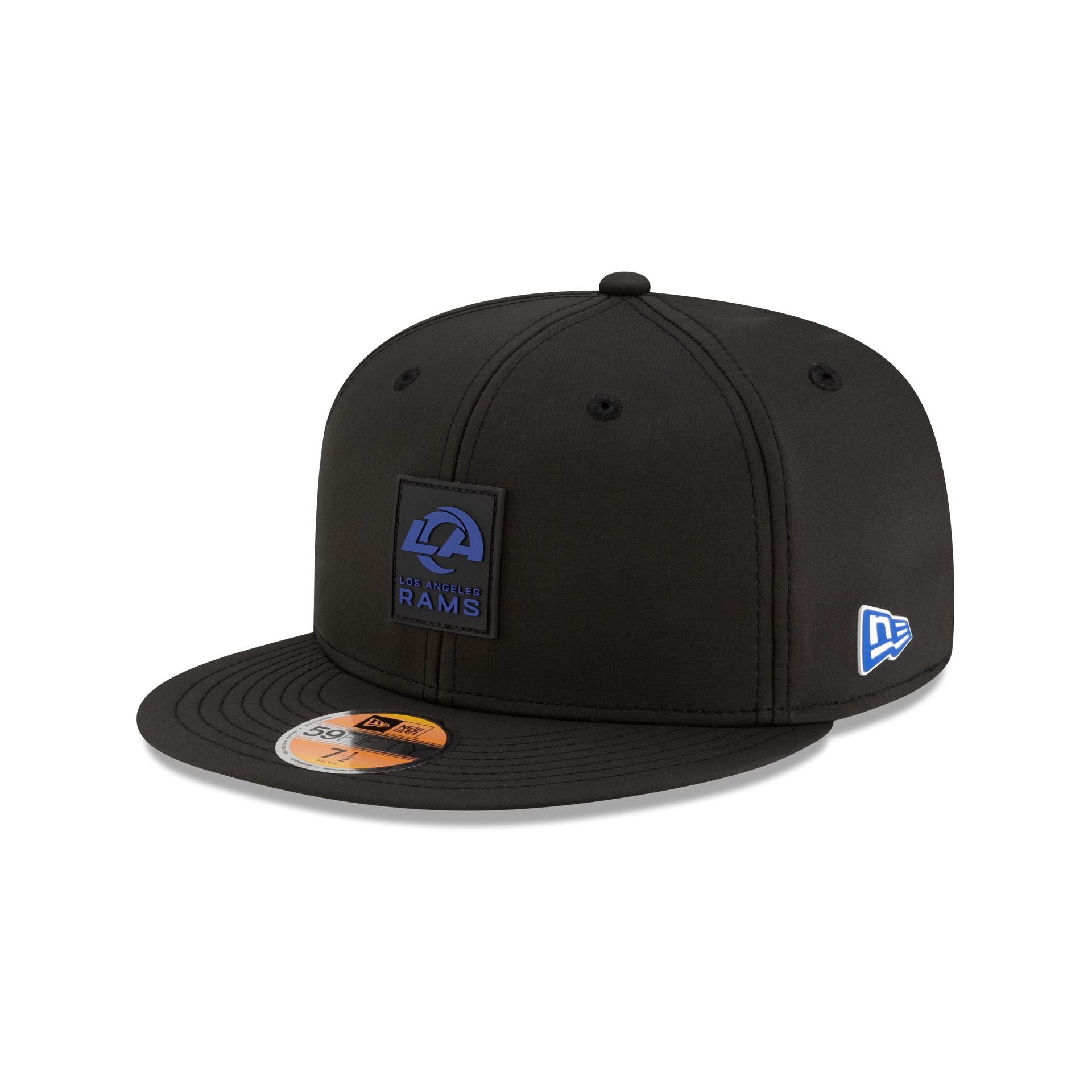 Los Angeles Rams 2025 Sideline Hot Weather Black 59Fifty Fitted Hat