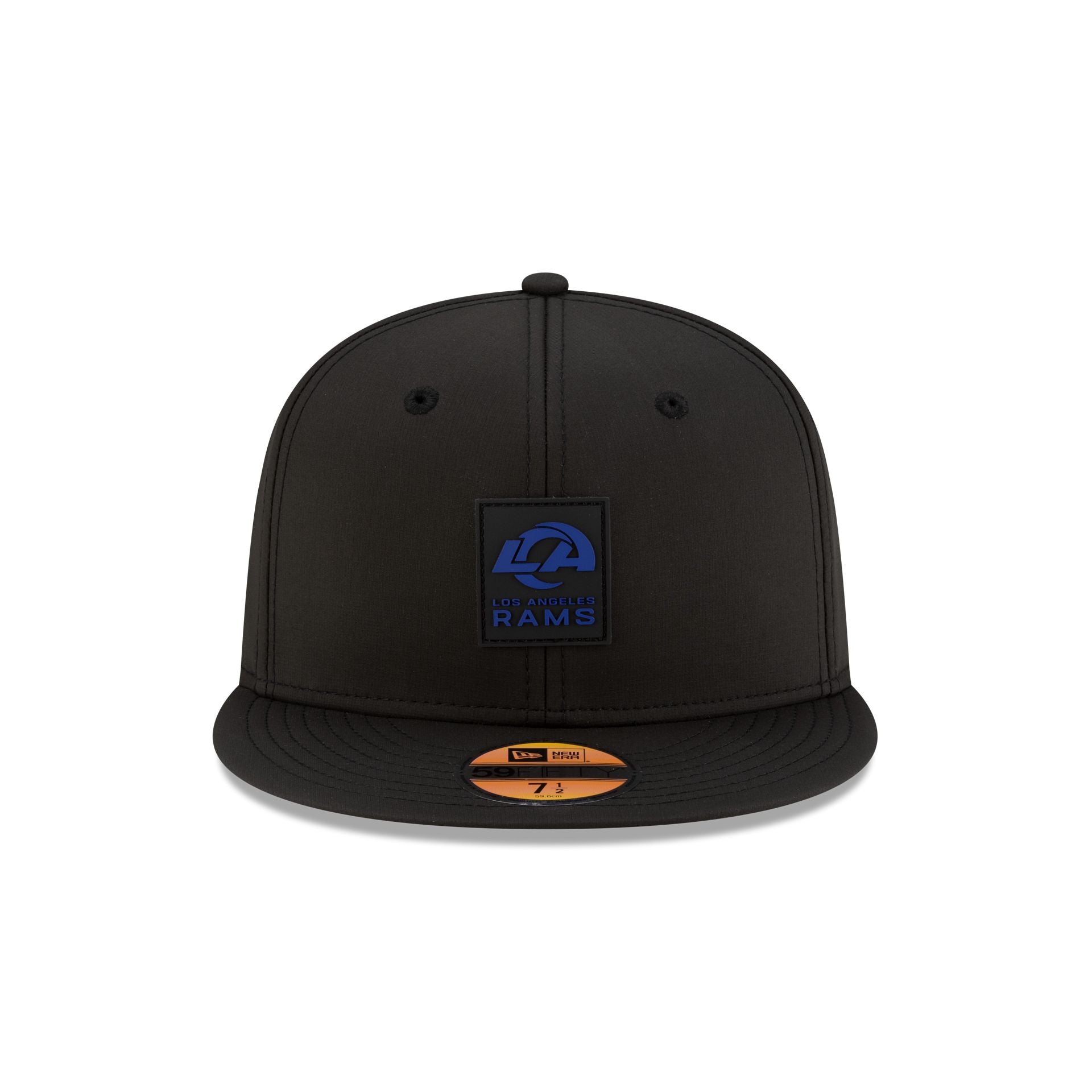 Alternative view of Los Angeles Rams 2025 Sideline Hot Weather Black 59Fifty Fitted Hat