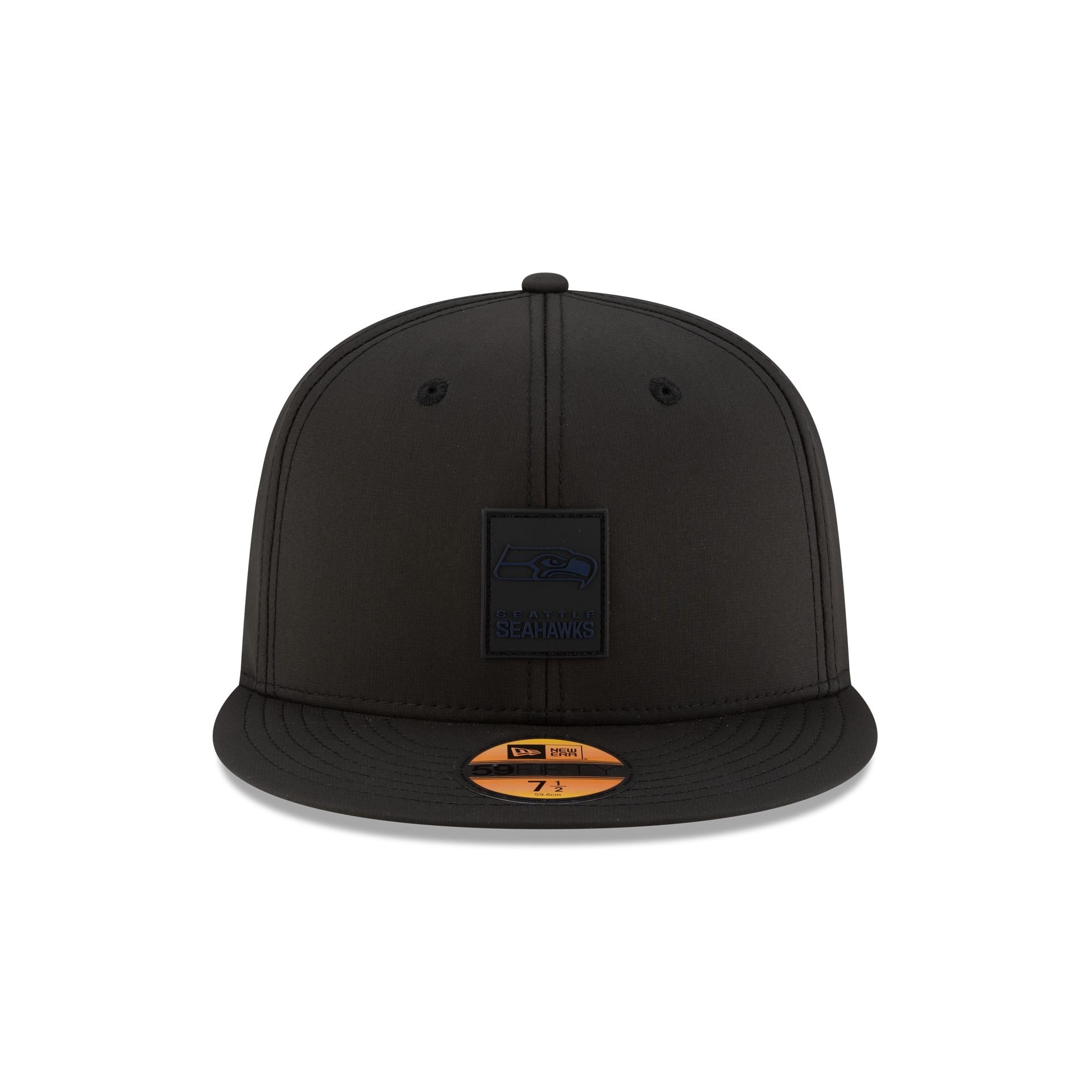 Alternative view of Seattle Seahawks 2025 Sideline Hot Weather Black 59Fifty Fitted Hat