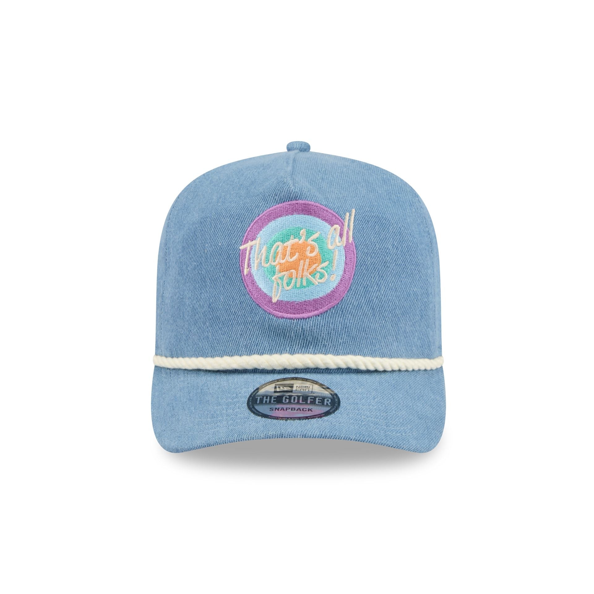 Alternative view of Looney Tunes That's All Folks Golfer Hat