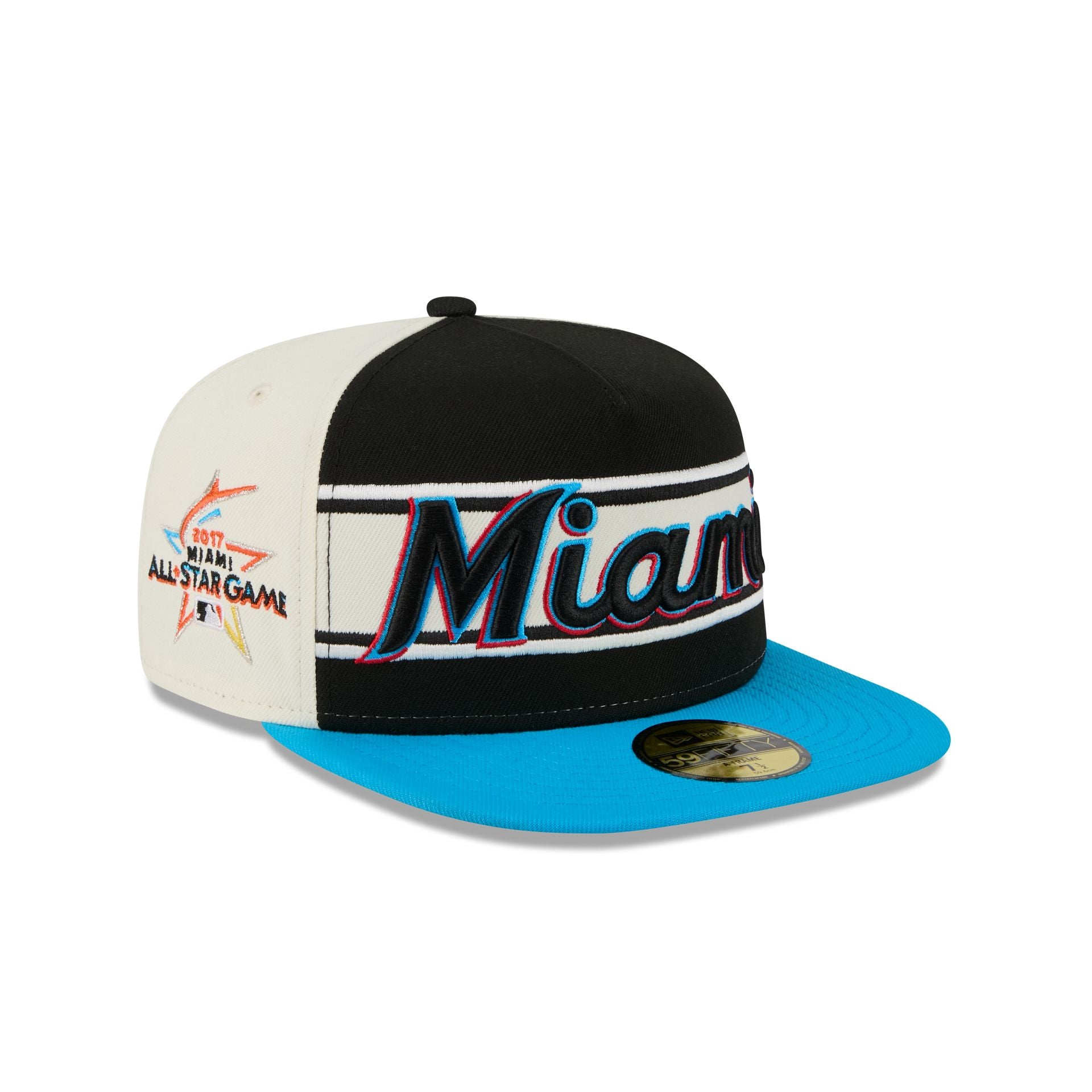 Miami Marlins Summer Derby 59Fifty A-Frame Fitted Hat